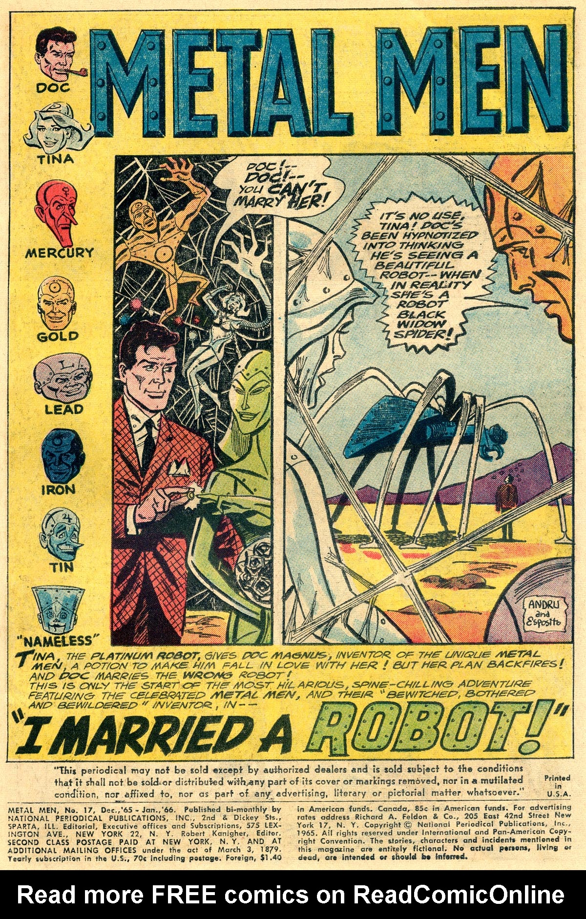 Read online Metal Men (1963) comic -  Issue #17 - 3