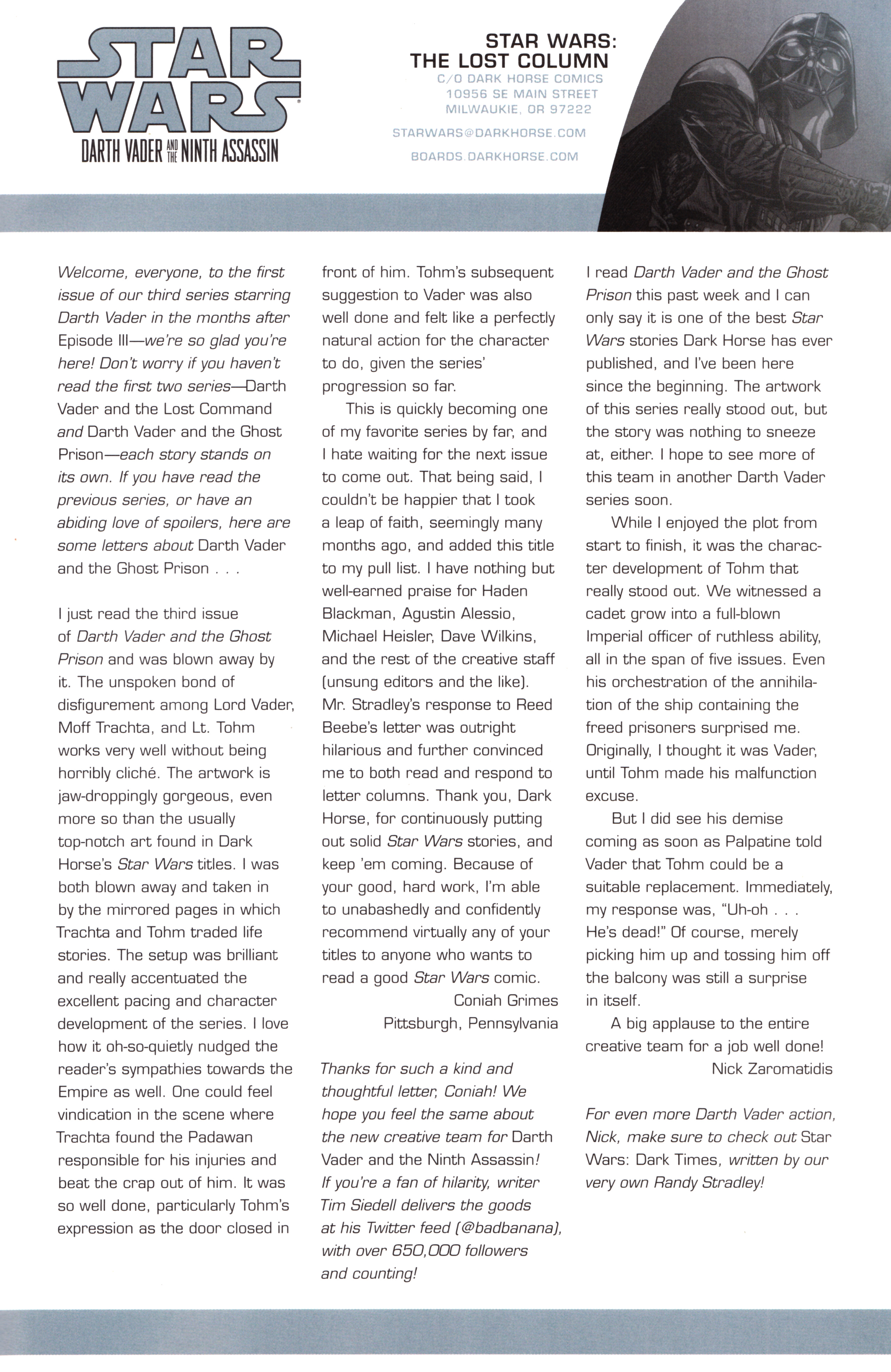 Read online Star Wars: Darth Vader and the Ninth Assassin comic -  Issue #1 - 27