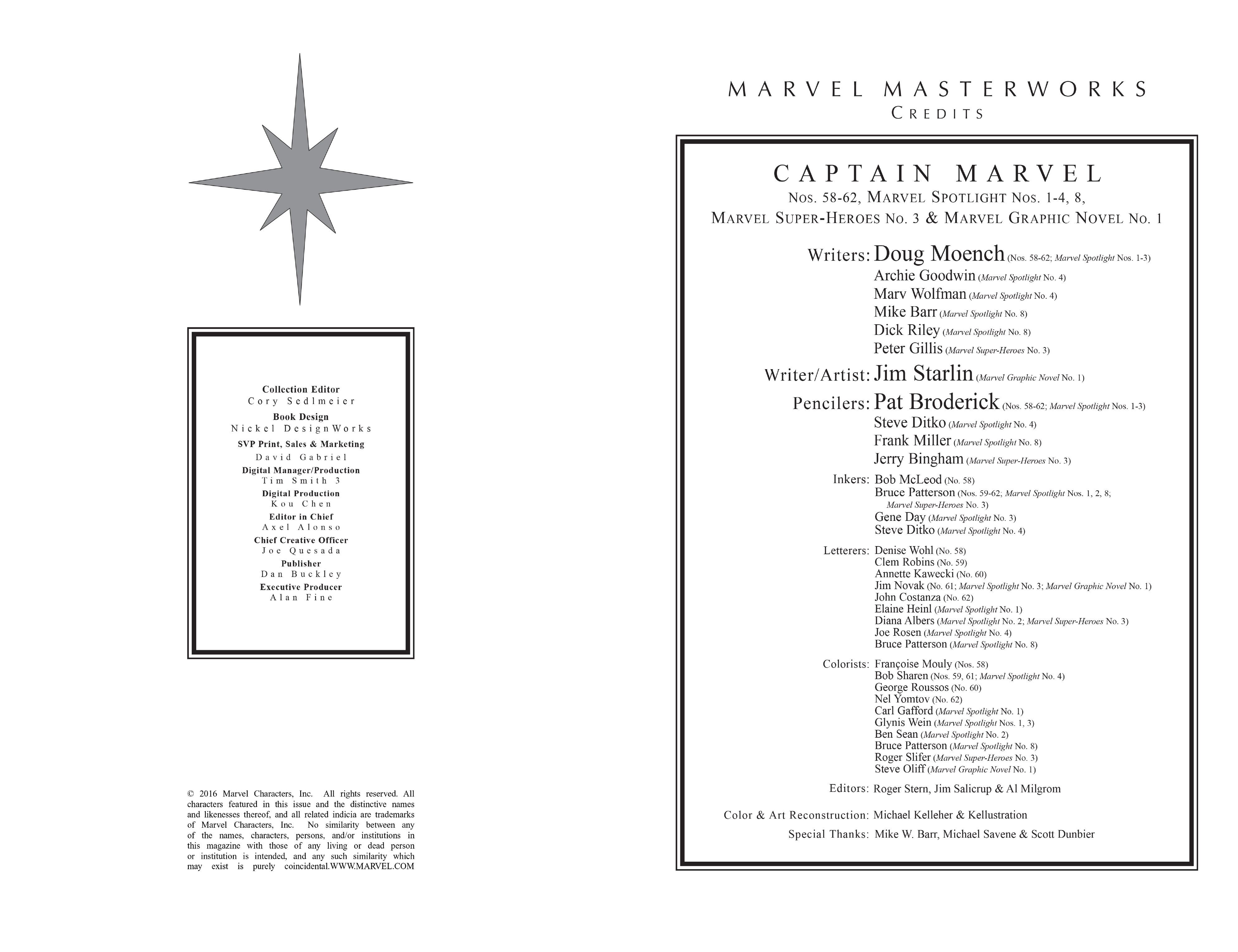 Read online Marvel Masterworks: Captain Marvel comic -  Issue # TPB 6 (Part 1) - 3