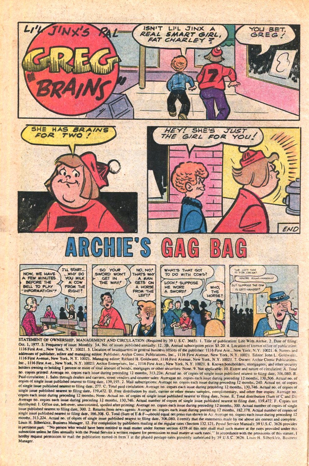 Read online Life With Archie (1958) comic -  Issue #192 - 10