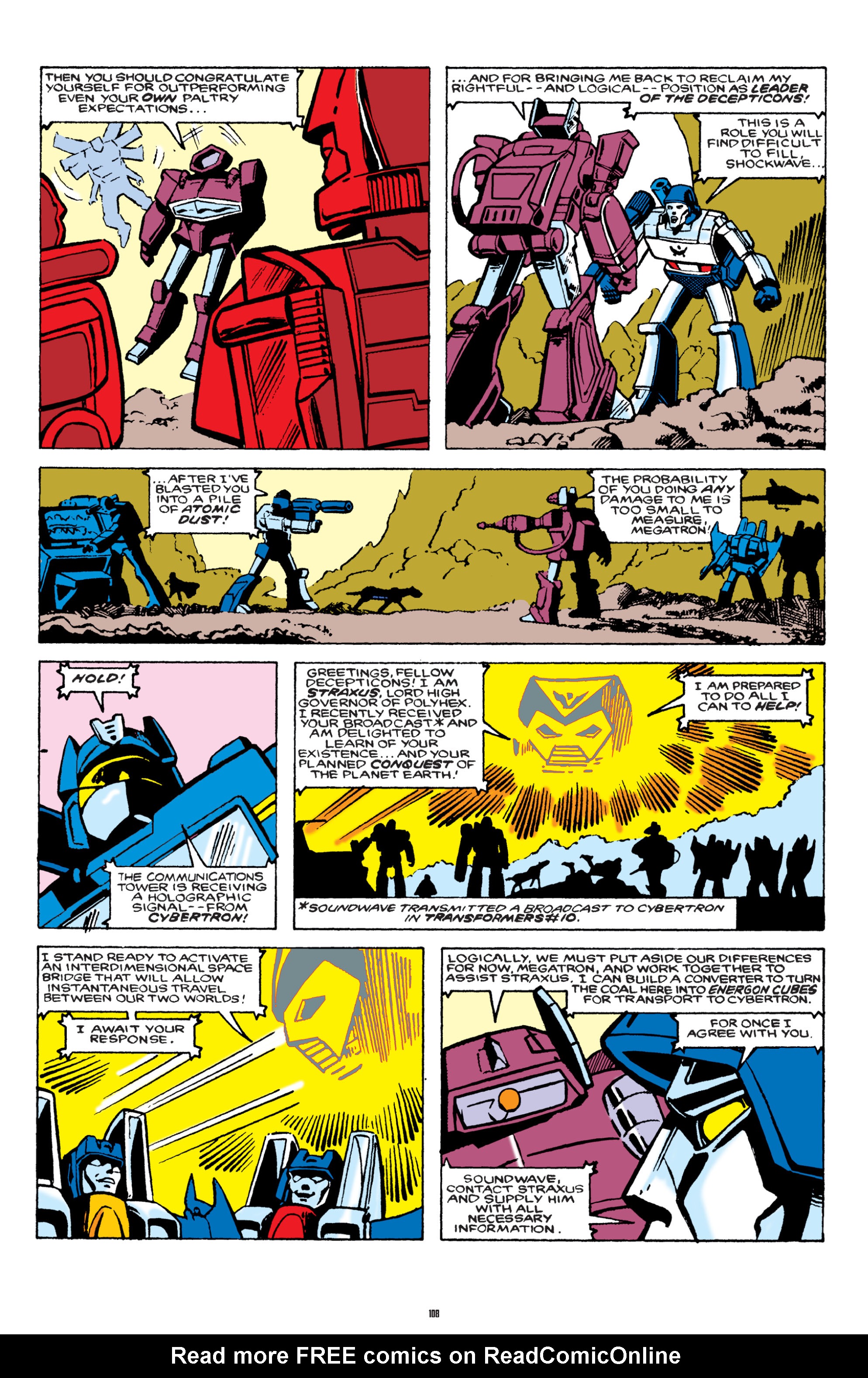 Read online The Transformers Classics comic -  Issue # TPB 2 - 109