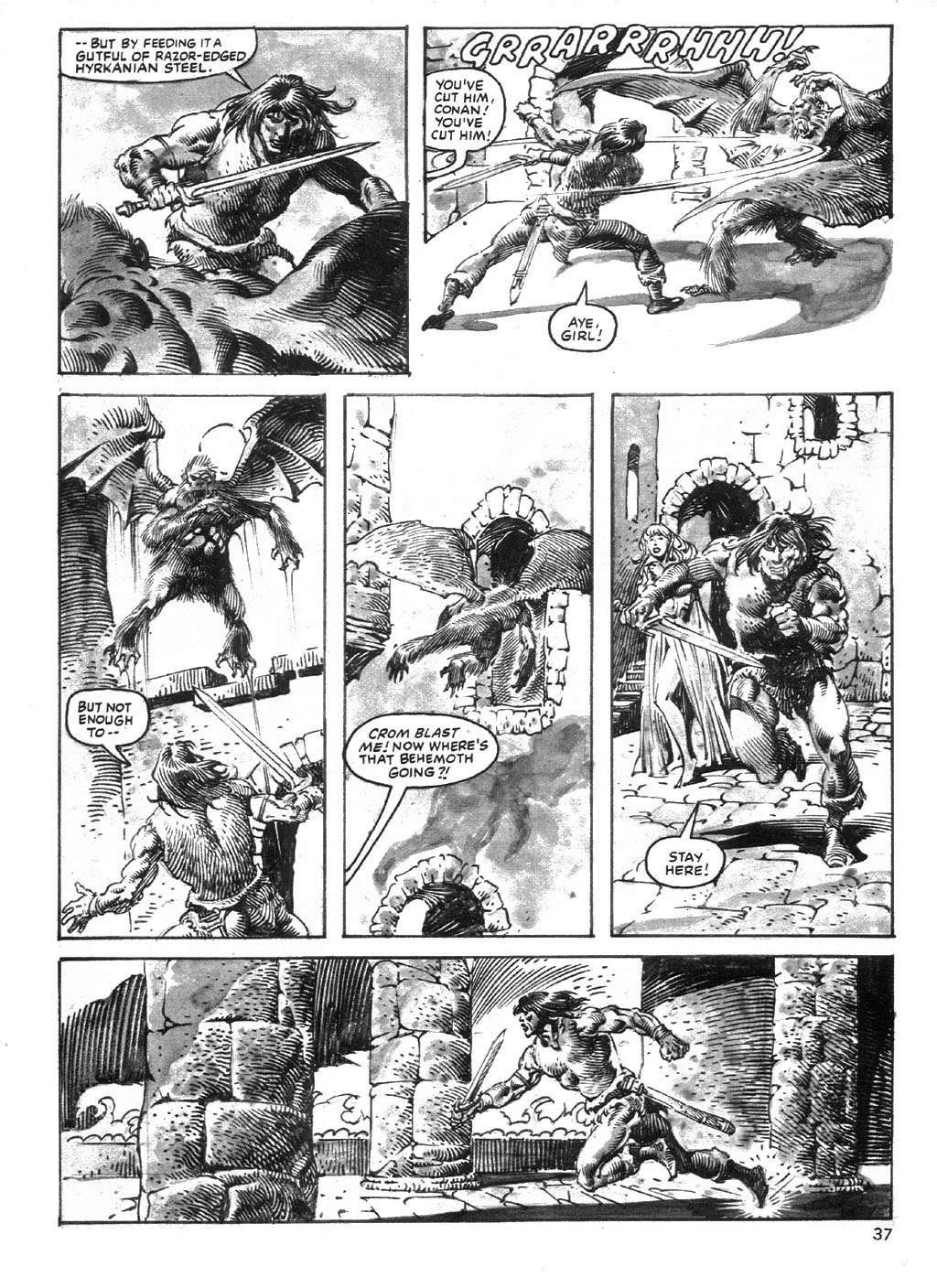 Read online The Savage Sword Of Conan comic -  Issue #96 - 37