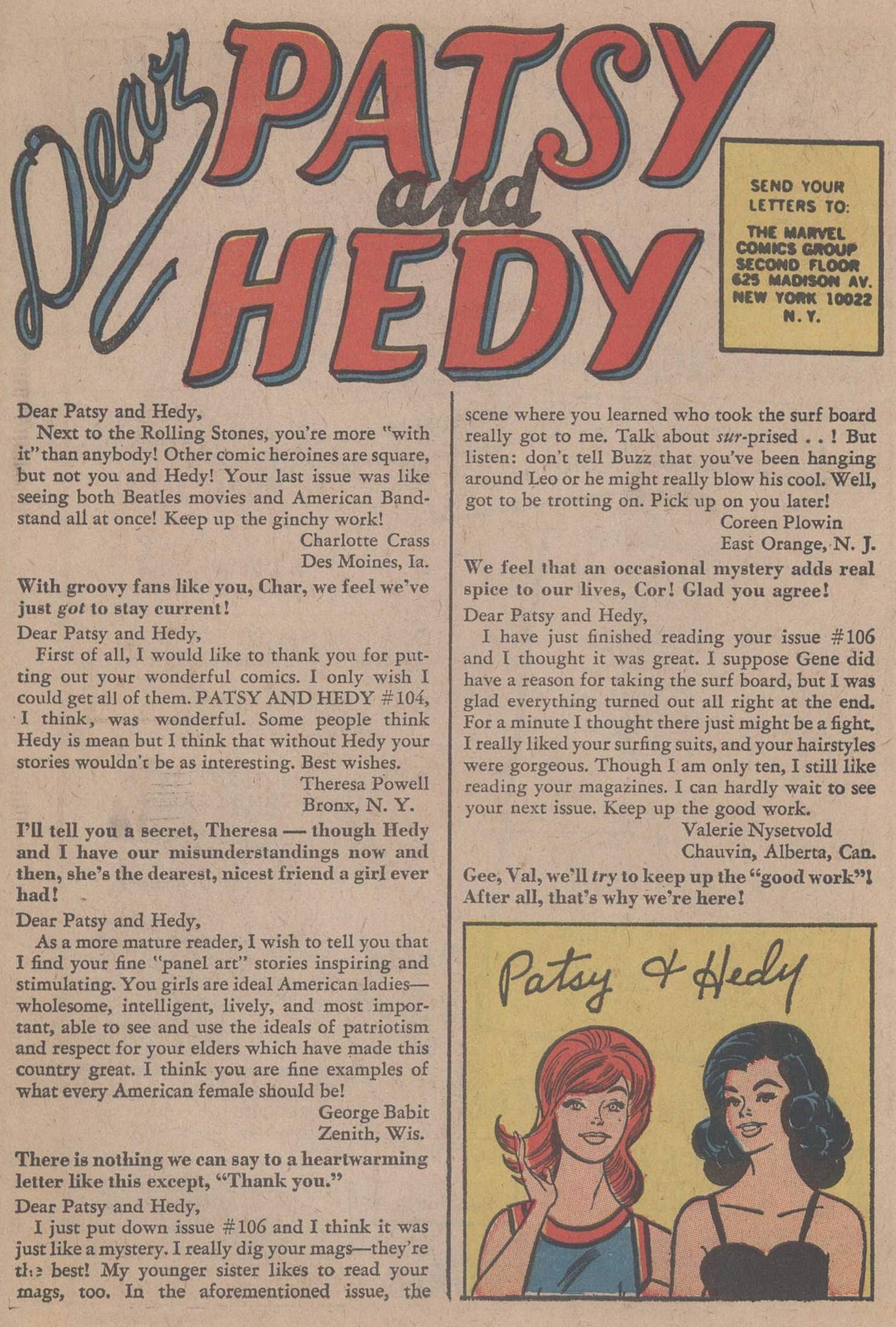 Read online Patsy and Hedy comic -  Issue #110 - 30