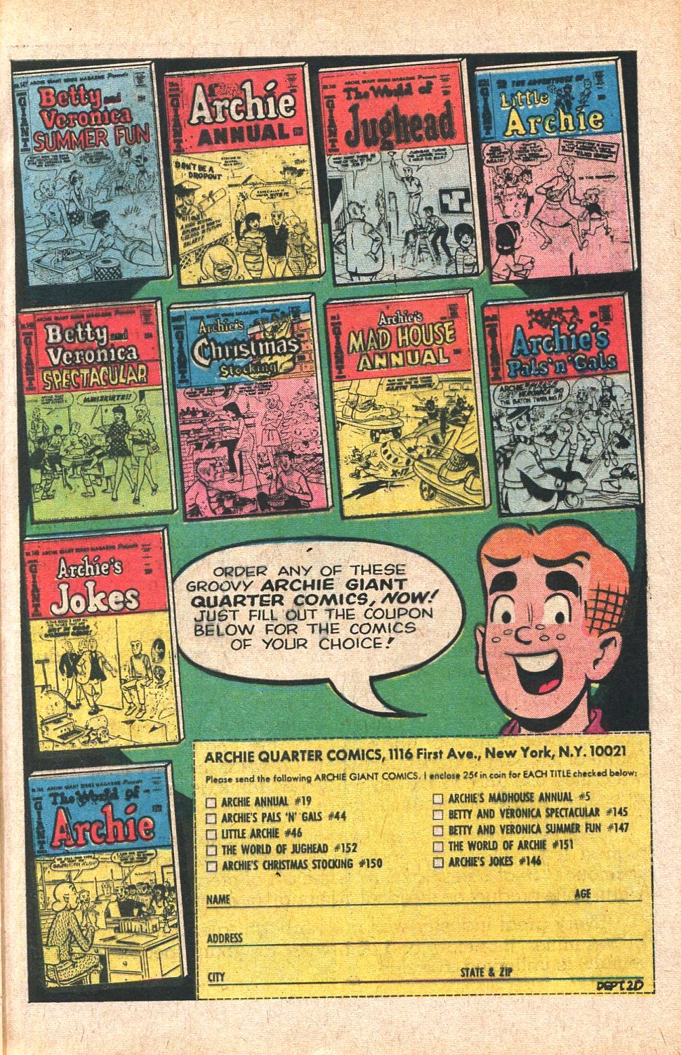 Read online Archie Giant Series Magazine comic -  Issue #152 - 25