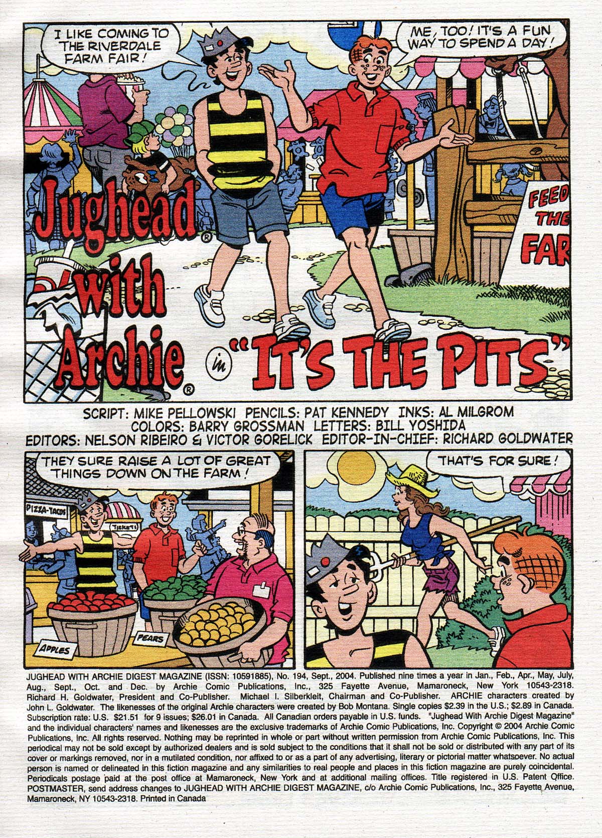 Read online Jughead with Archie Digest Magazine comic -  Issue #194 - 2