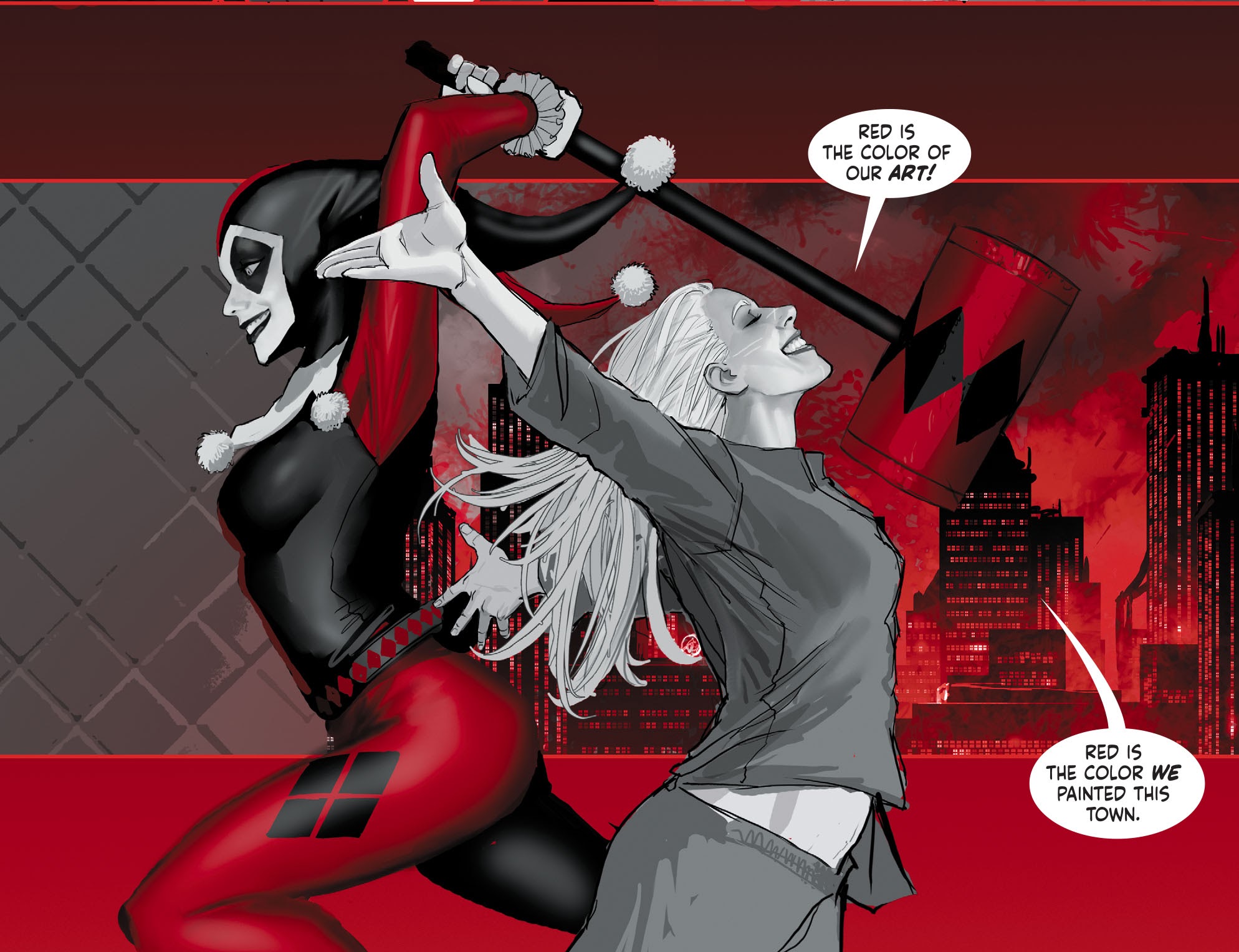 Read online Harley Quinn Black   White   Red comic -  Issue #1 - 11