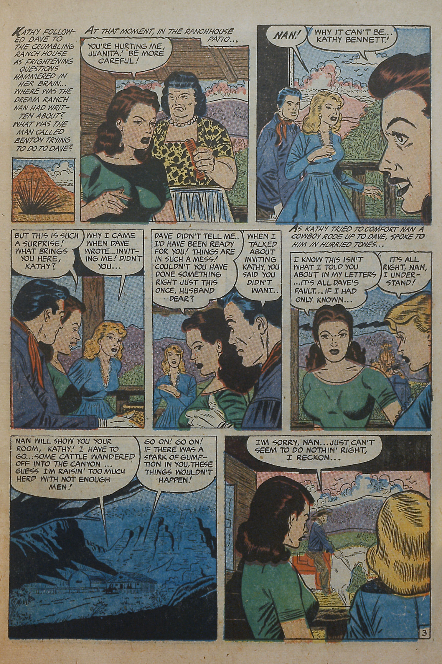 Read online Cowgirl Romances (1950) comic -  Issue #10 - 11