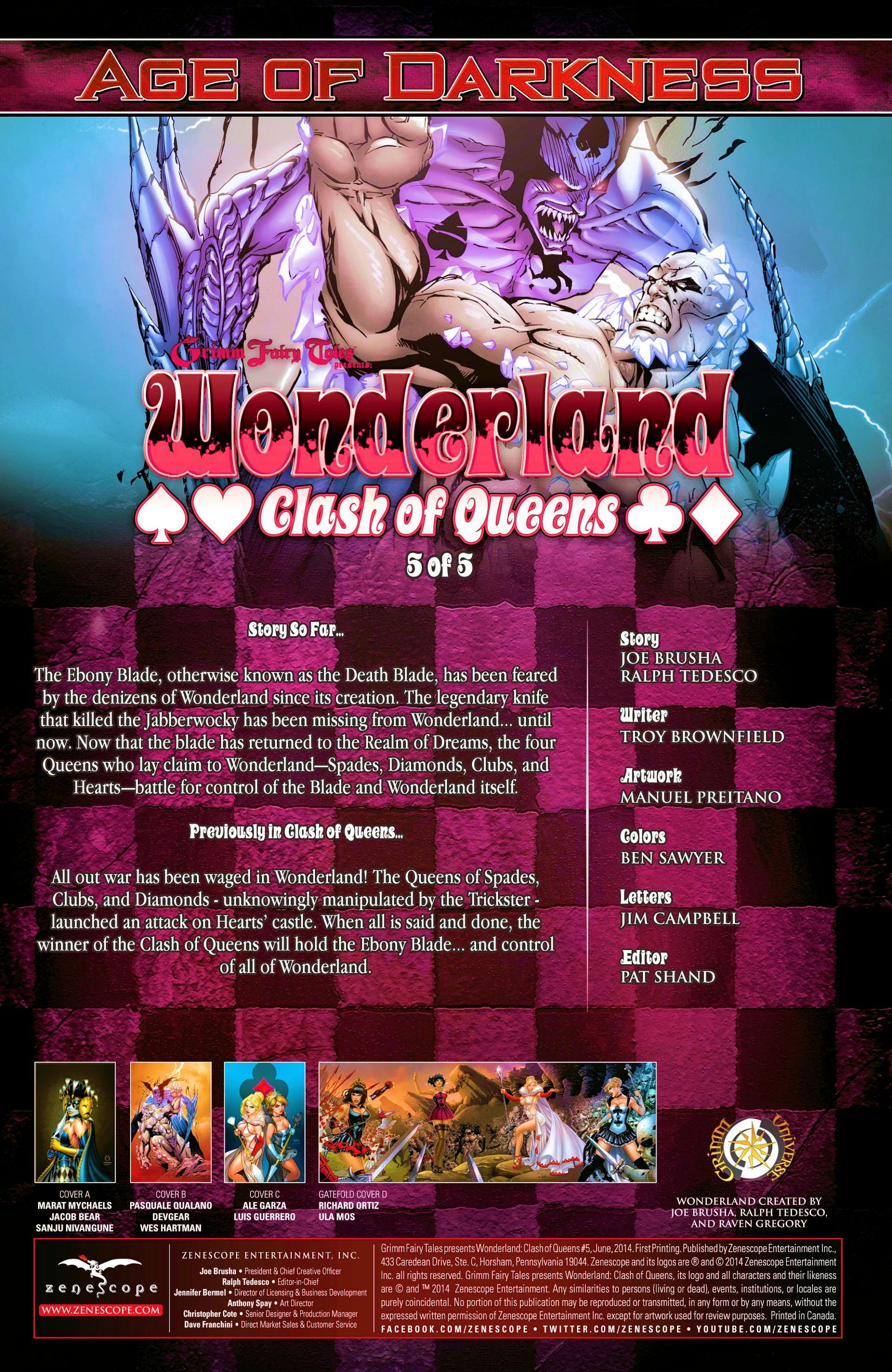 Read online Grimm Fairy Tales presents Wonderland: Clash of Queens comic -  Issue #5 - 3