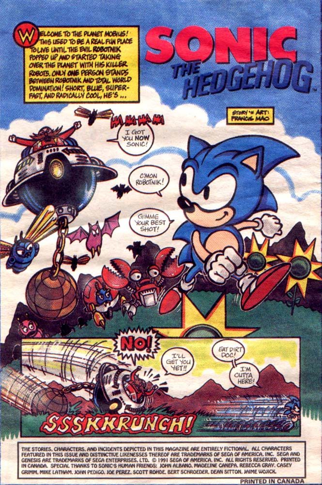 Read online Sonic the Hedgehog (1991) comic -  Issue # Full - 2