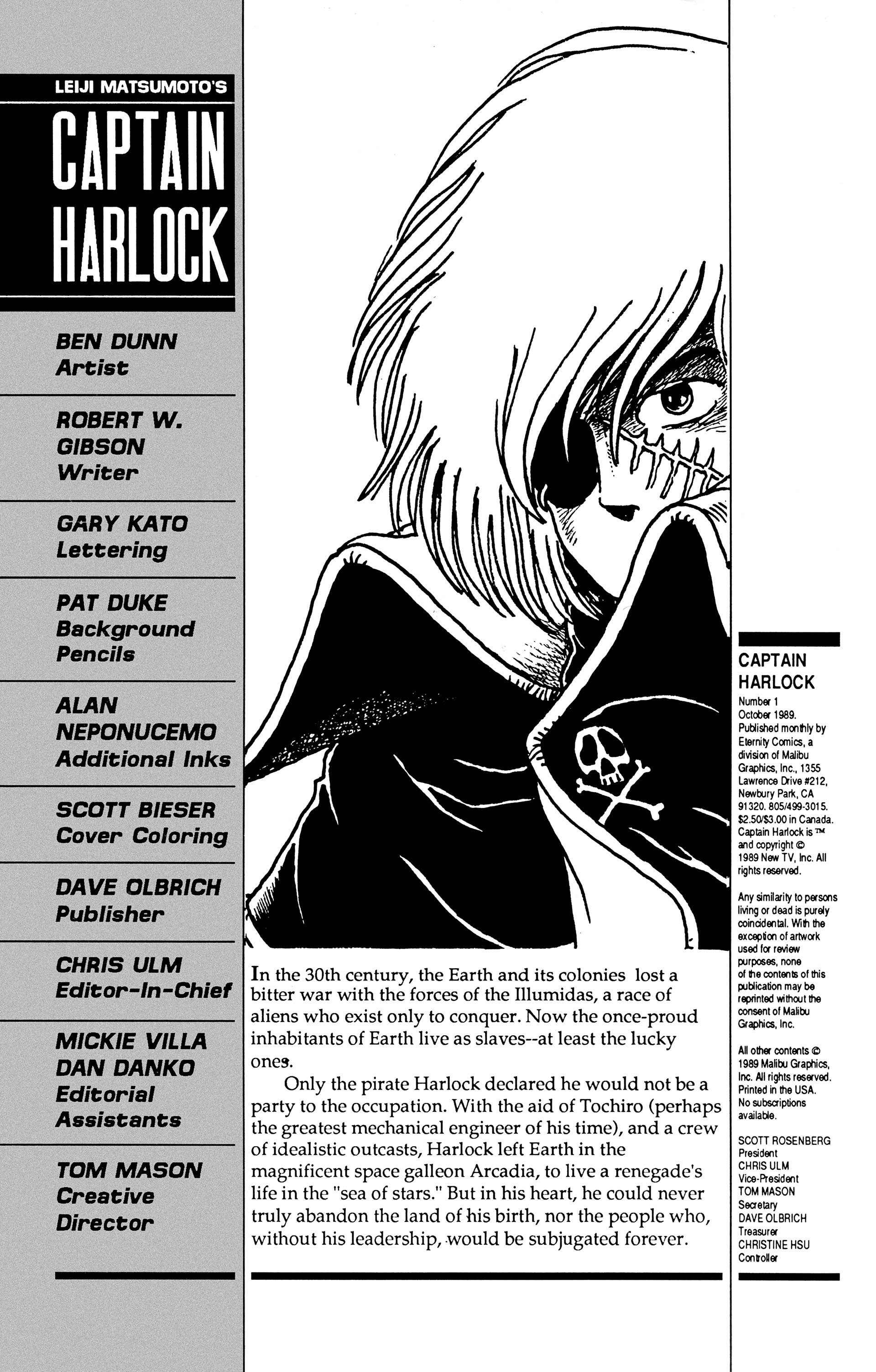 Read online Captain Harlock comic -  Issue #1 - 2