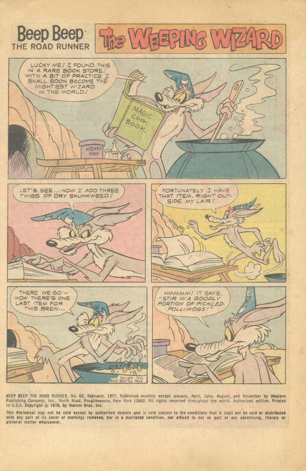 Read online Beep Beep The Road Runner comic -  Issue #62 - 2