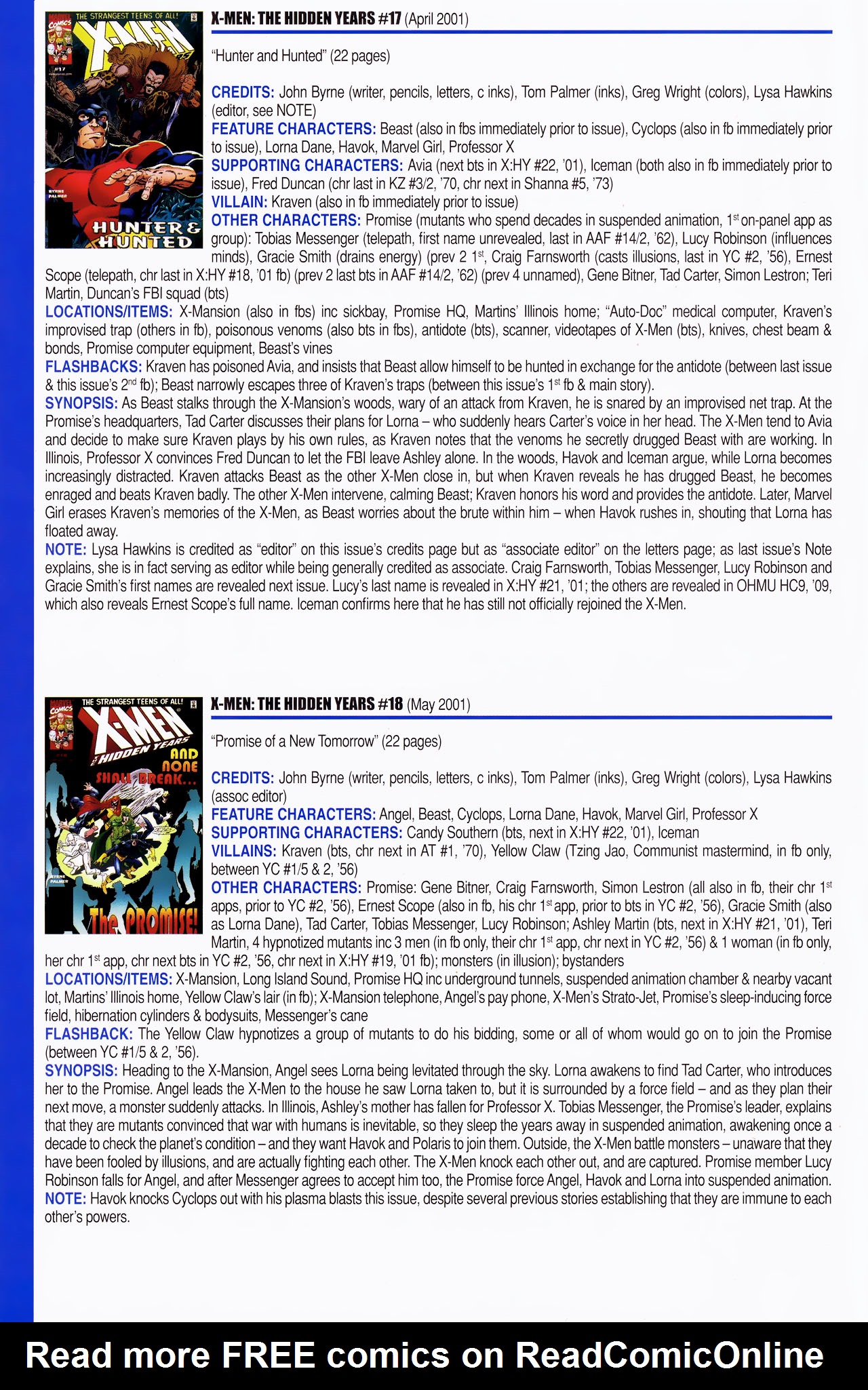 Read online Official Index to the Marvel Universe comic -  Issue #14 - 62