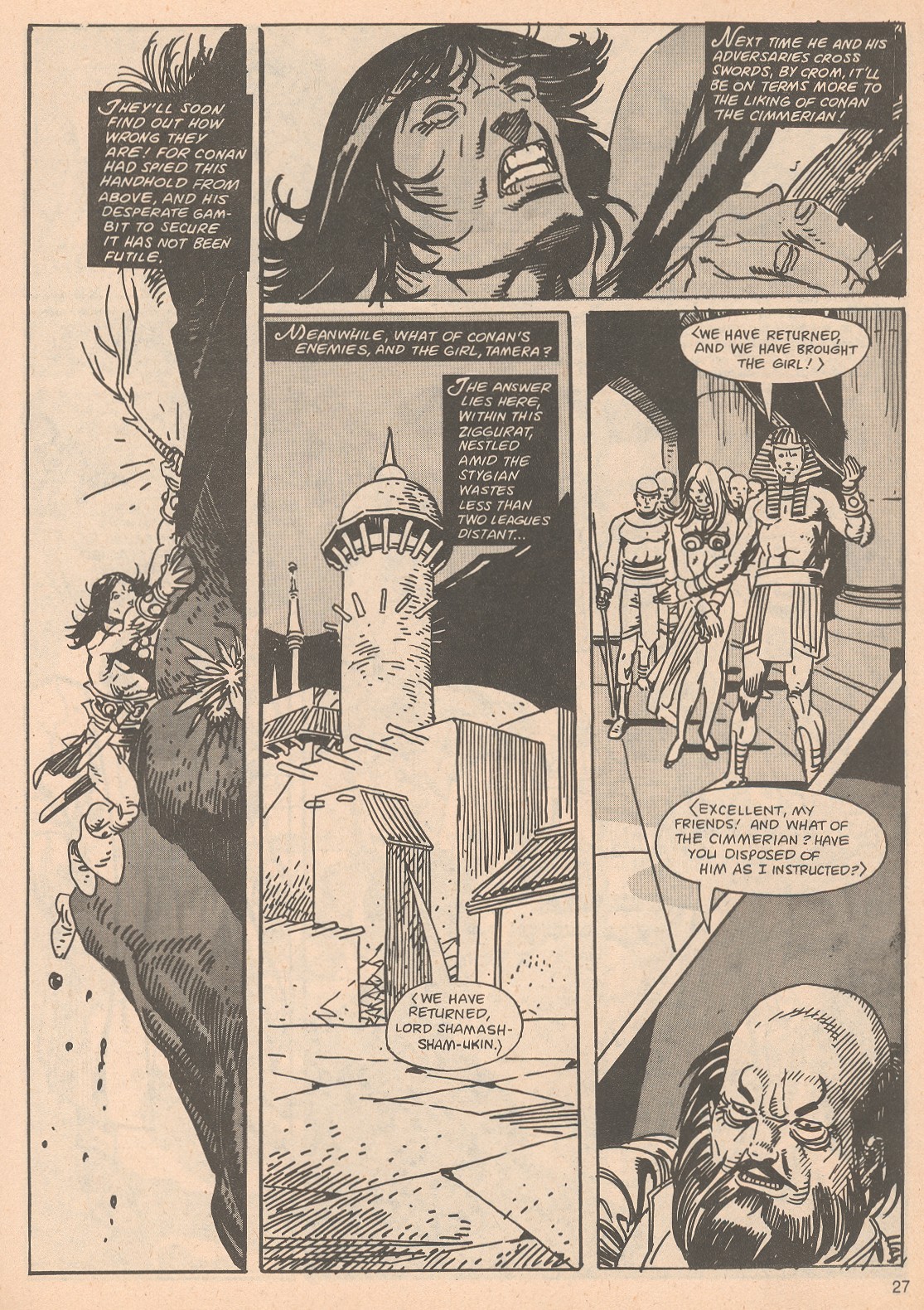 Read online The Savage Sword Of Conan comic -  Issue #65 - 27