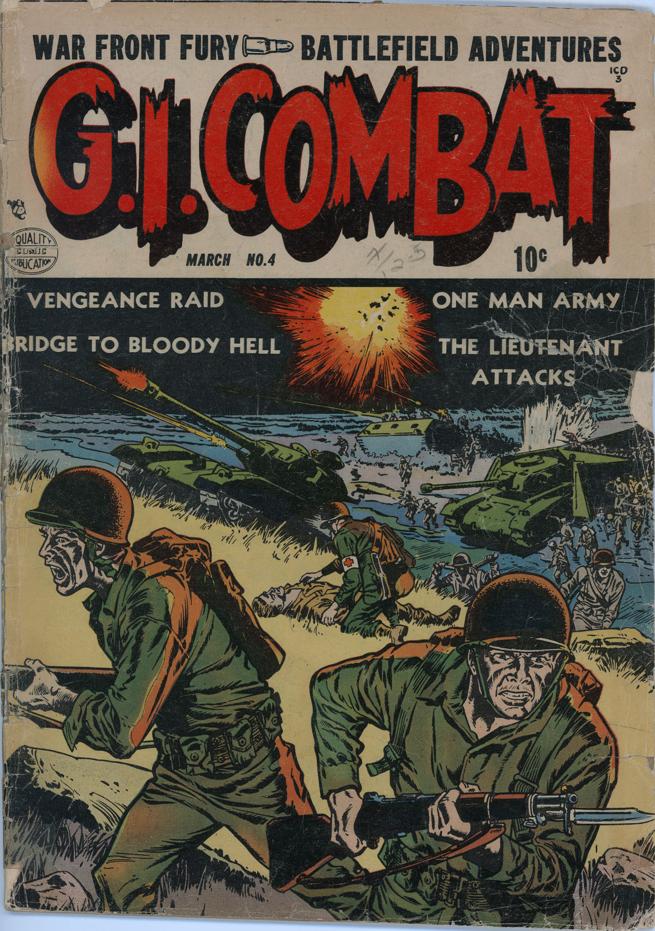 Read online G.I. Combat (1952) comic -  Issue #4 - 1