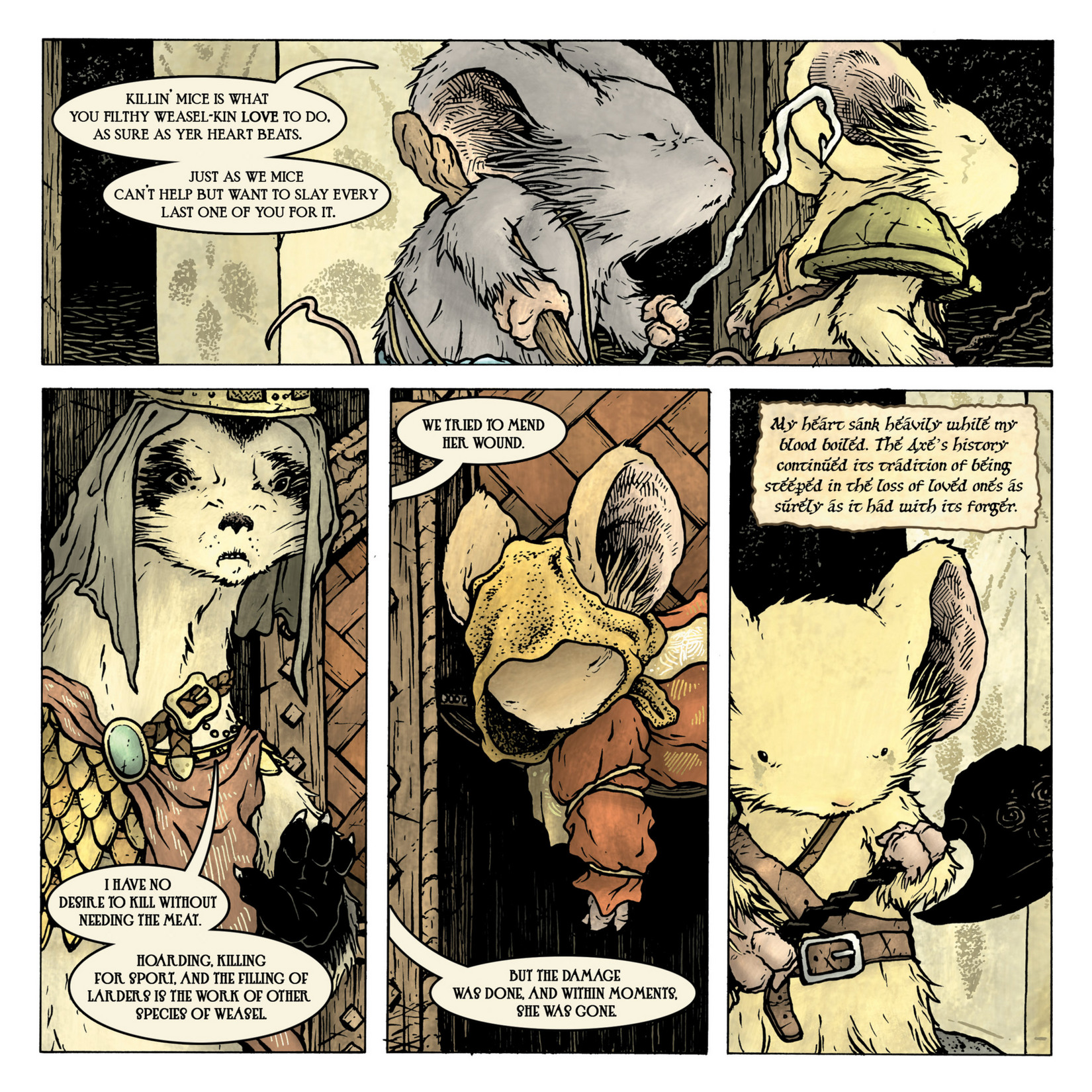 Read online Mouse Guard: The Black Axe comic -  Issue #5 - 5
