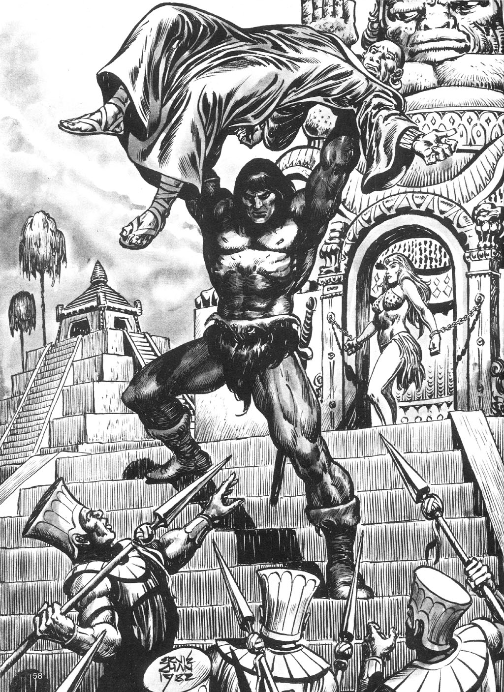 Read online The Savage Sword Of Conan comic -  Issue #87 - 58