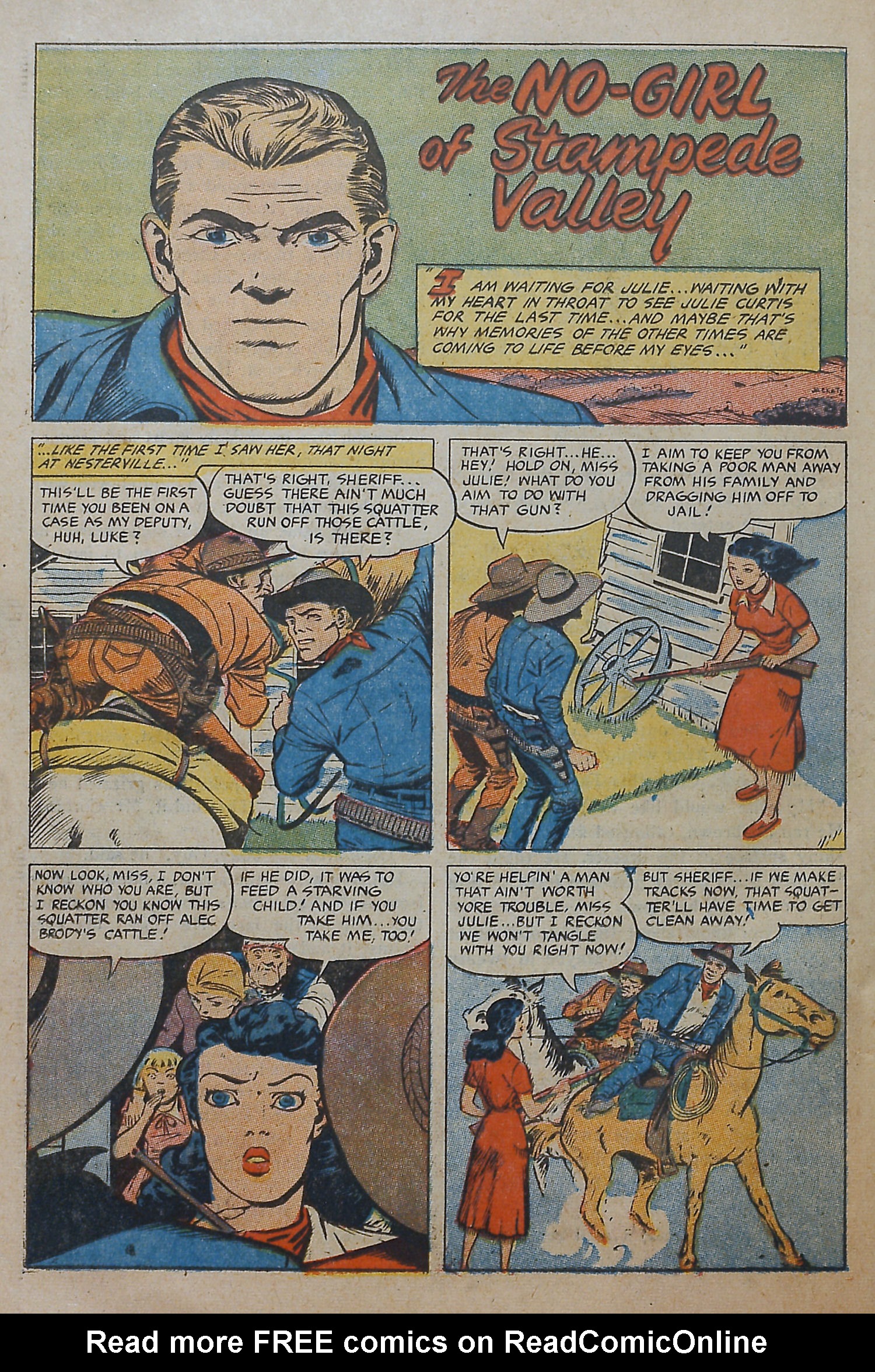 Read online Cowgirl Romances (1950) comic -  Issue #10 - 22
