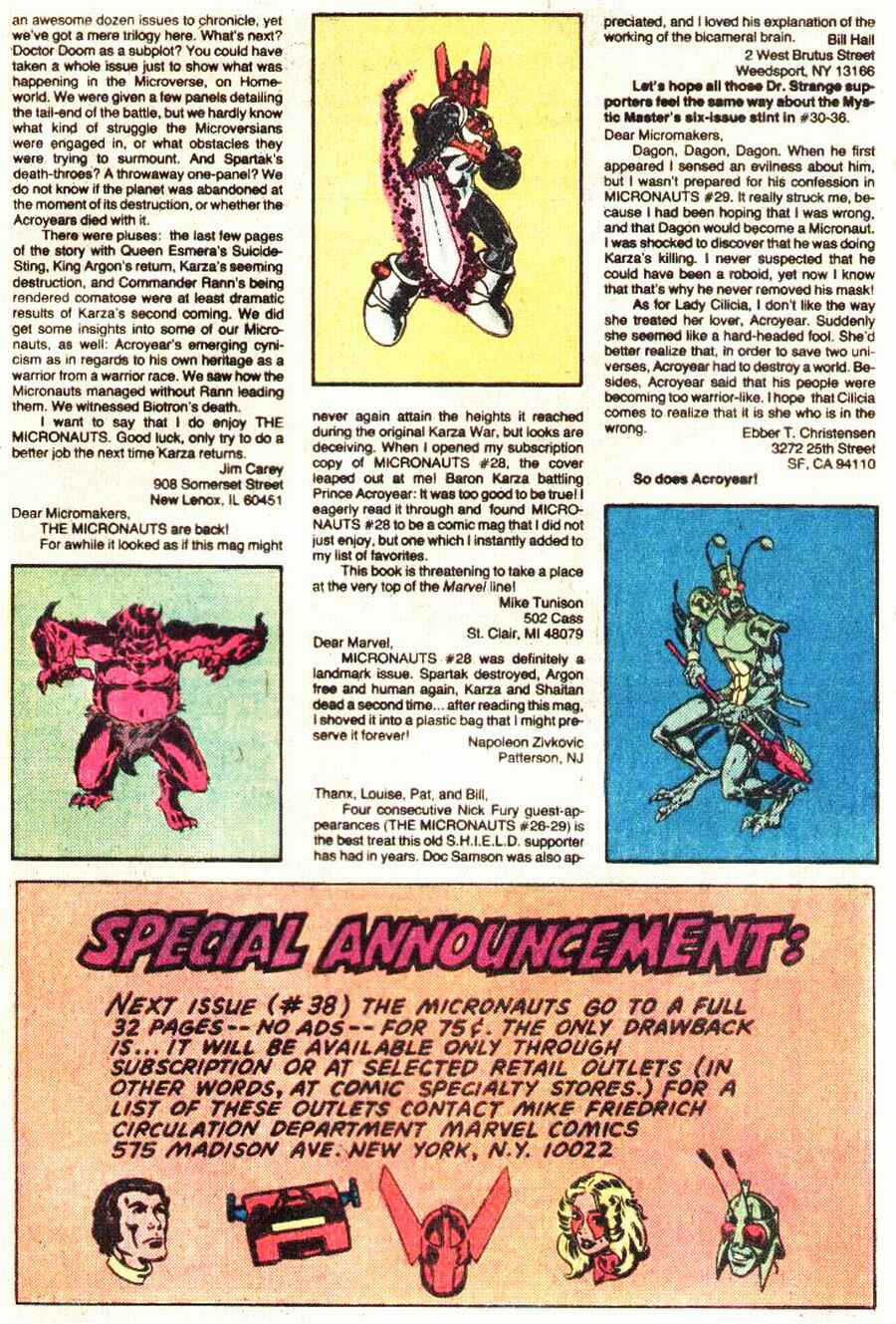 Read online Micronauts (1979) comic -  Issue #37 - 24