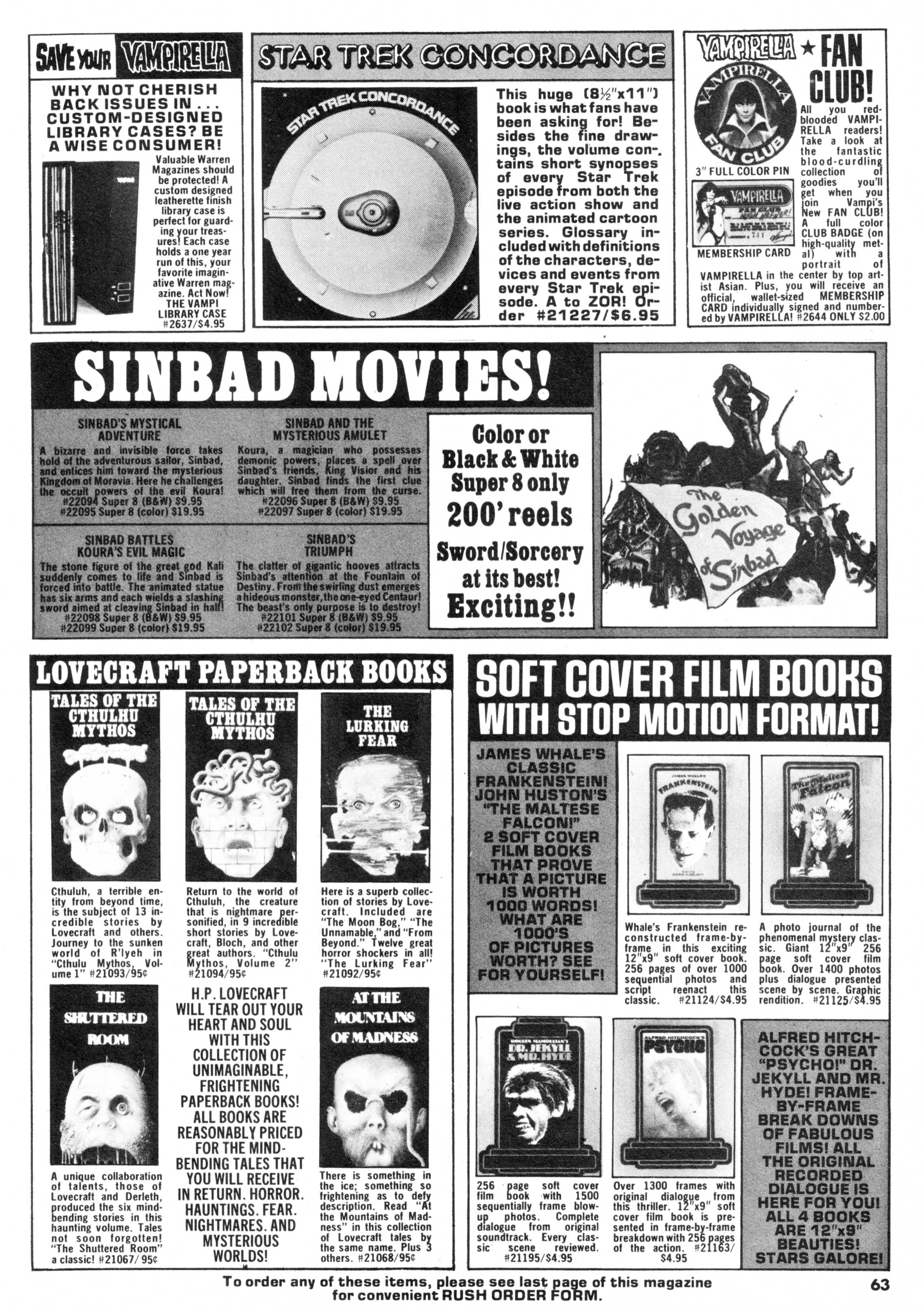 Read online Vampirella (1969) comic -  Issue #62 - 63