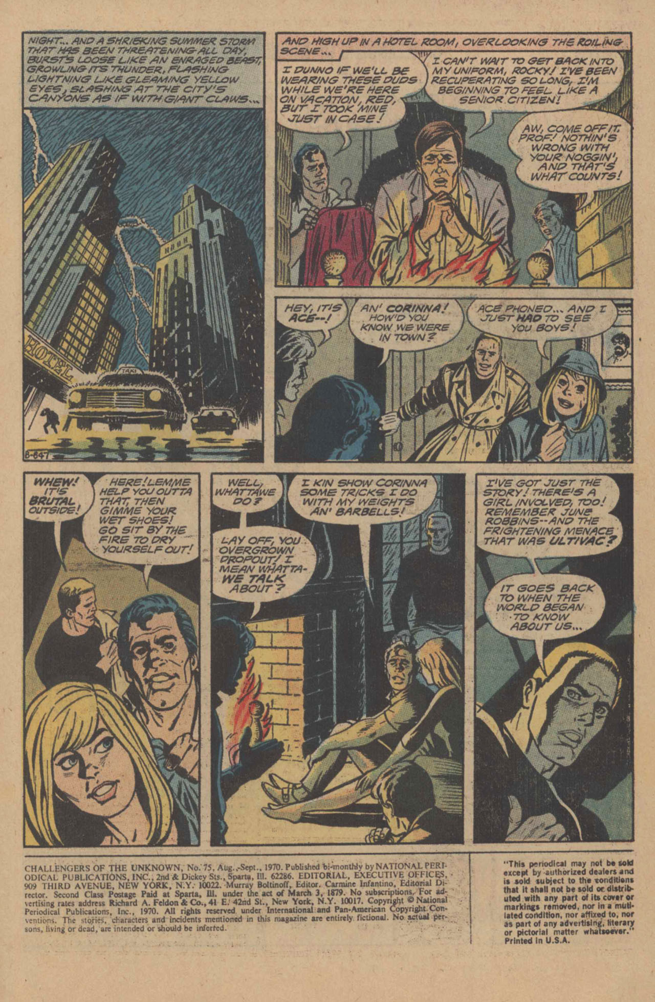 Read online Challengers of the Unknown (1958) comic -  Issue #75 - 3