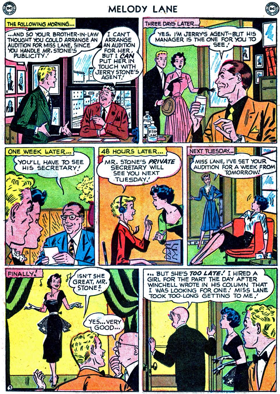 Read online Miss Melody Lane of Broadway comic -  Issue #2 - 29