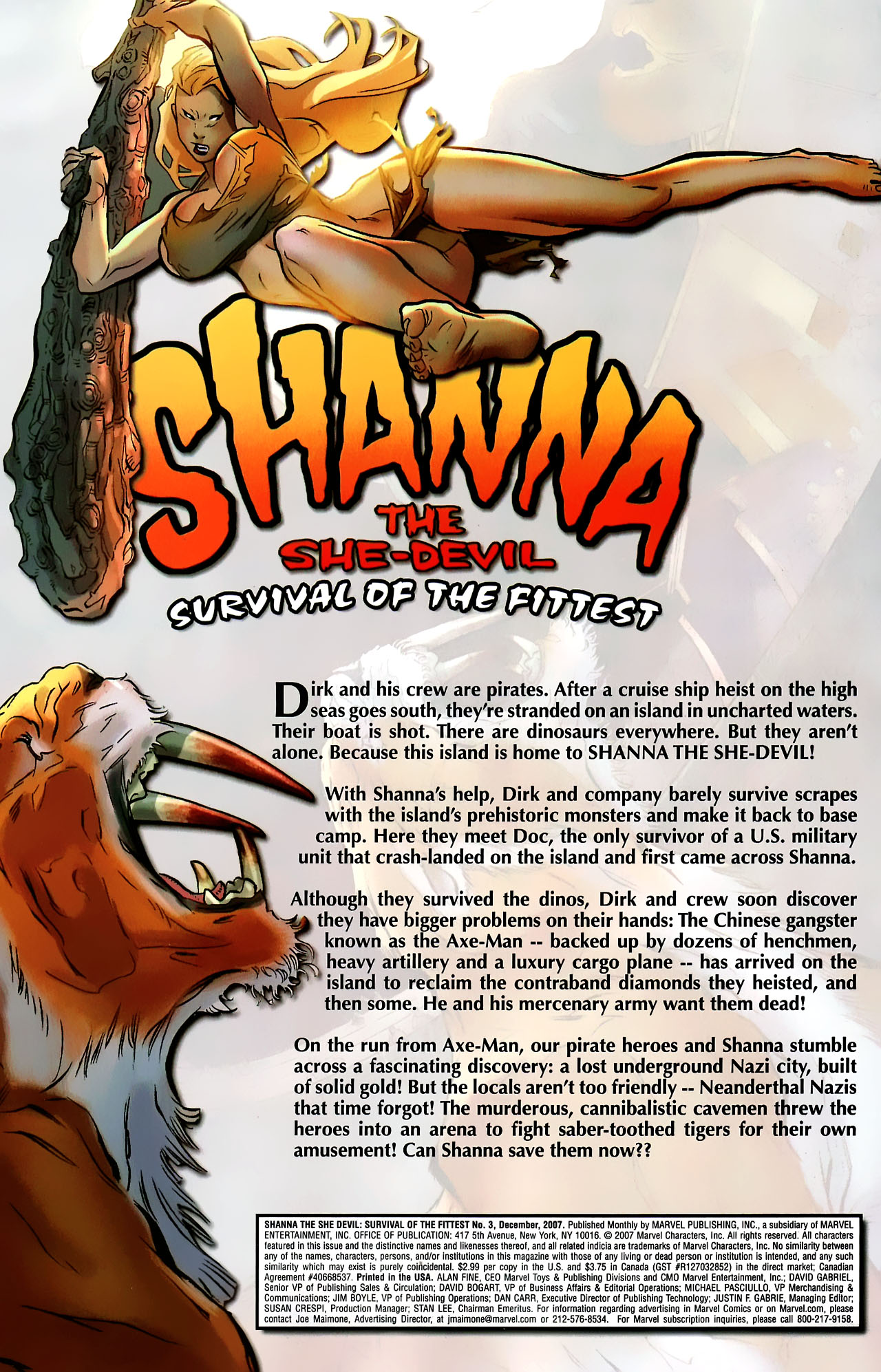 Read online Shanna the She-Devil: Survival of the Fittest comic -  Issue #3 - 2