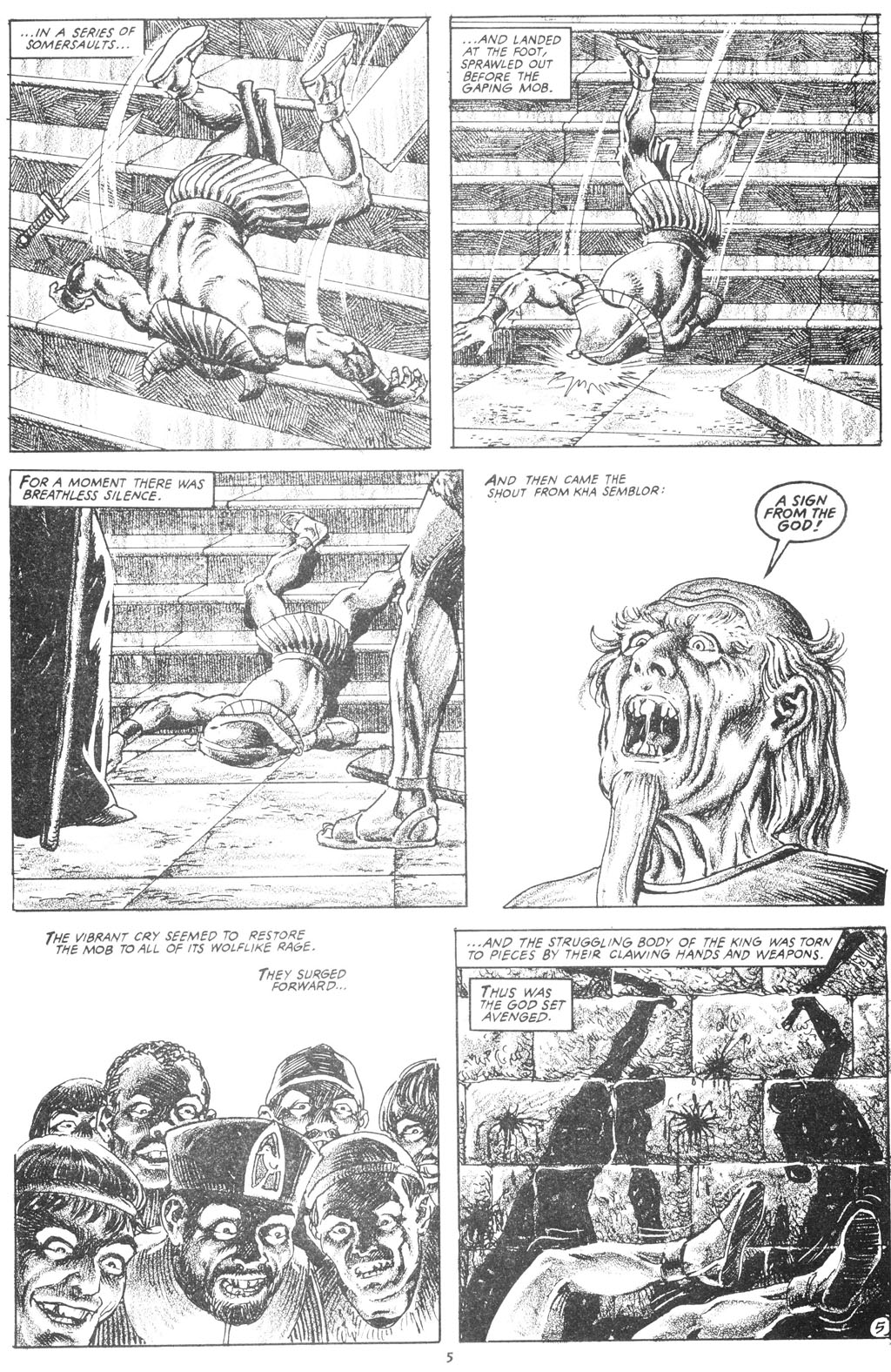 Read online The Savage Sword Of Conan comic -  Issue #216 - 7