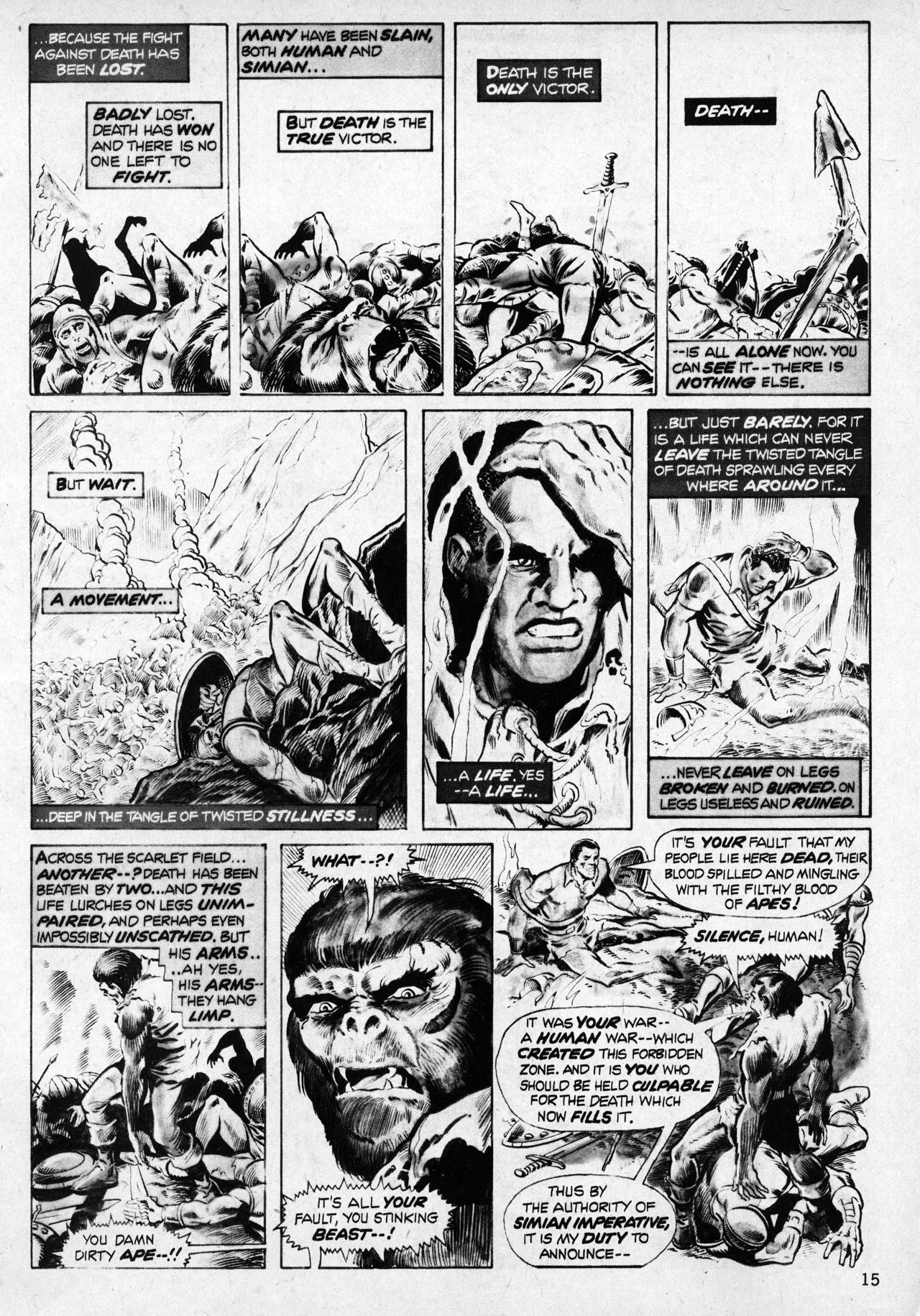 Read online Planet of the Apes comic -  Issue #5 - 14