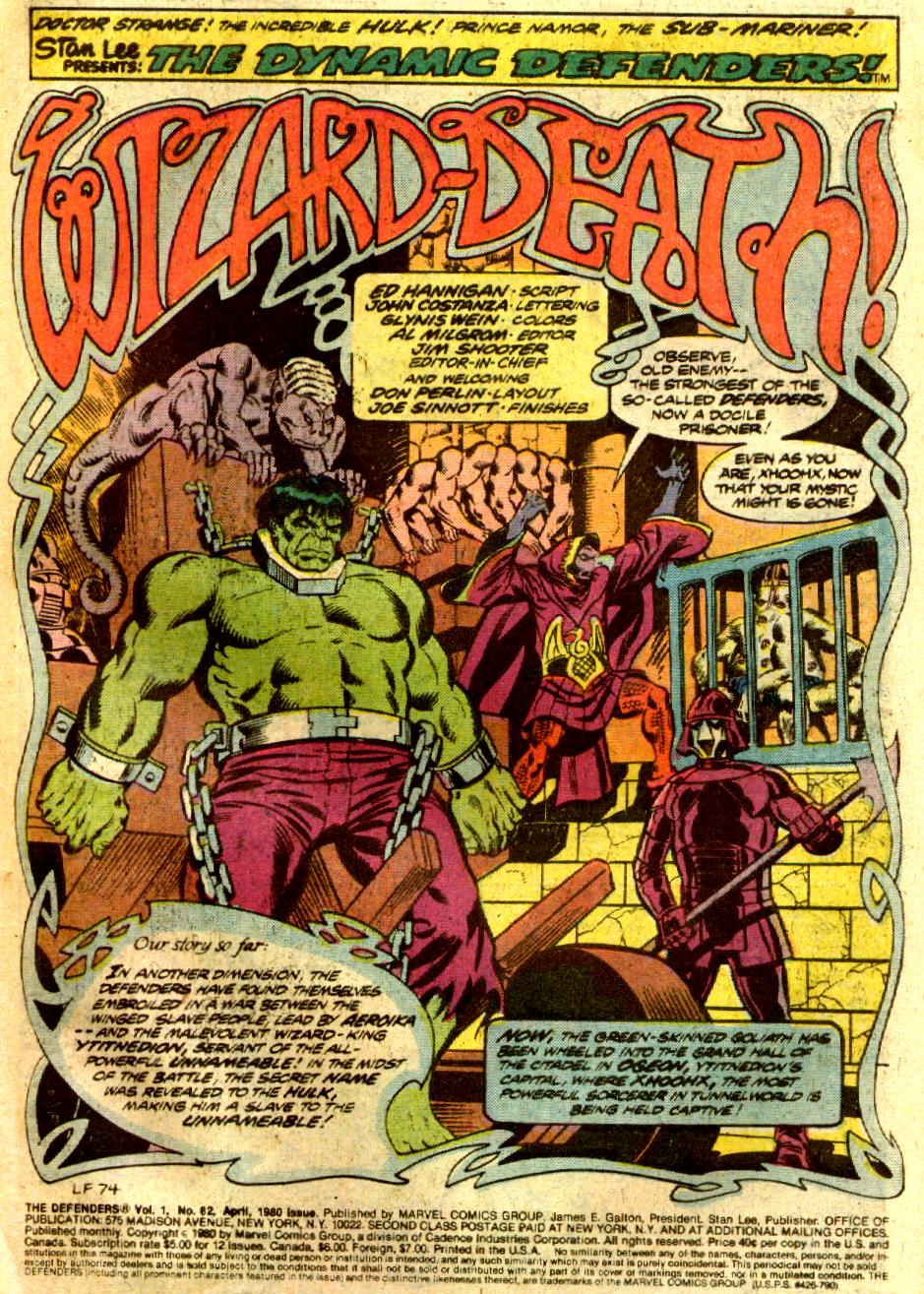 The Defenders (1972) Issue #82 #83 - English 2