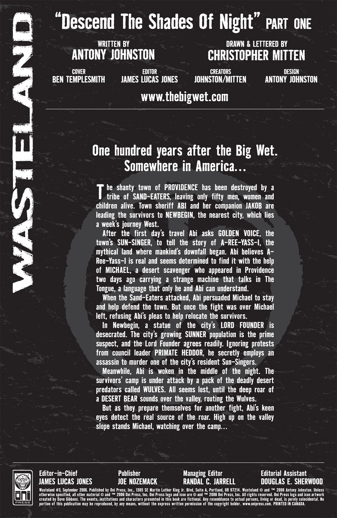 Read online Wasteland (2006) comic -  Issue #3 - 2