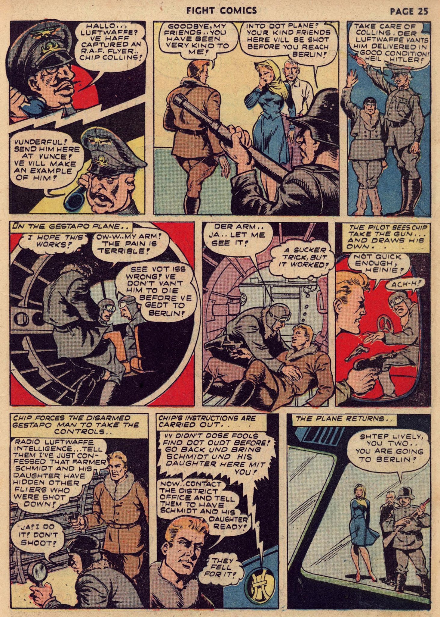 Read online Fight Comics comic -  Issue #24 - 27