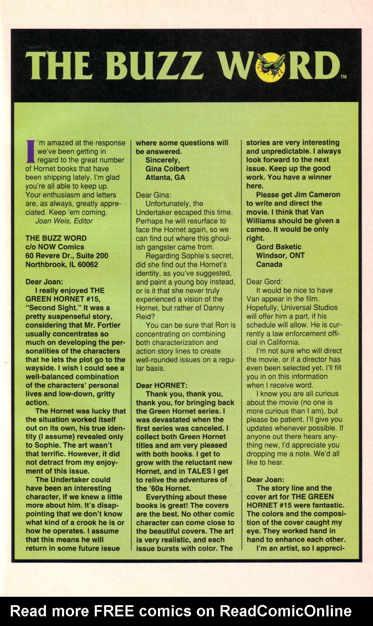 Read online The Green Hornet (1991) comic -  Issue #17 - 22