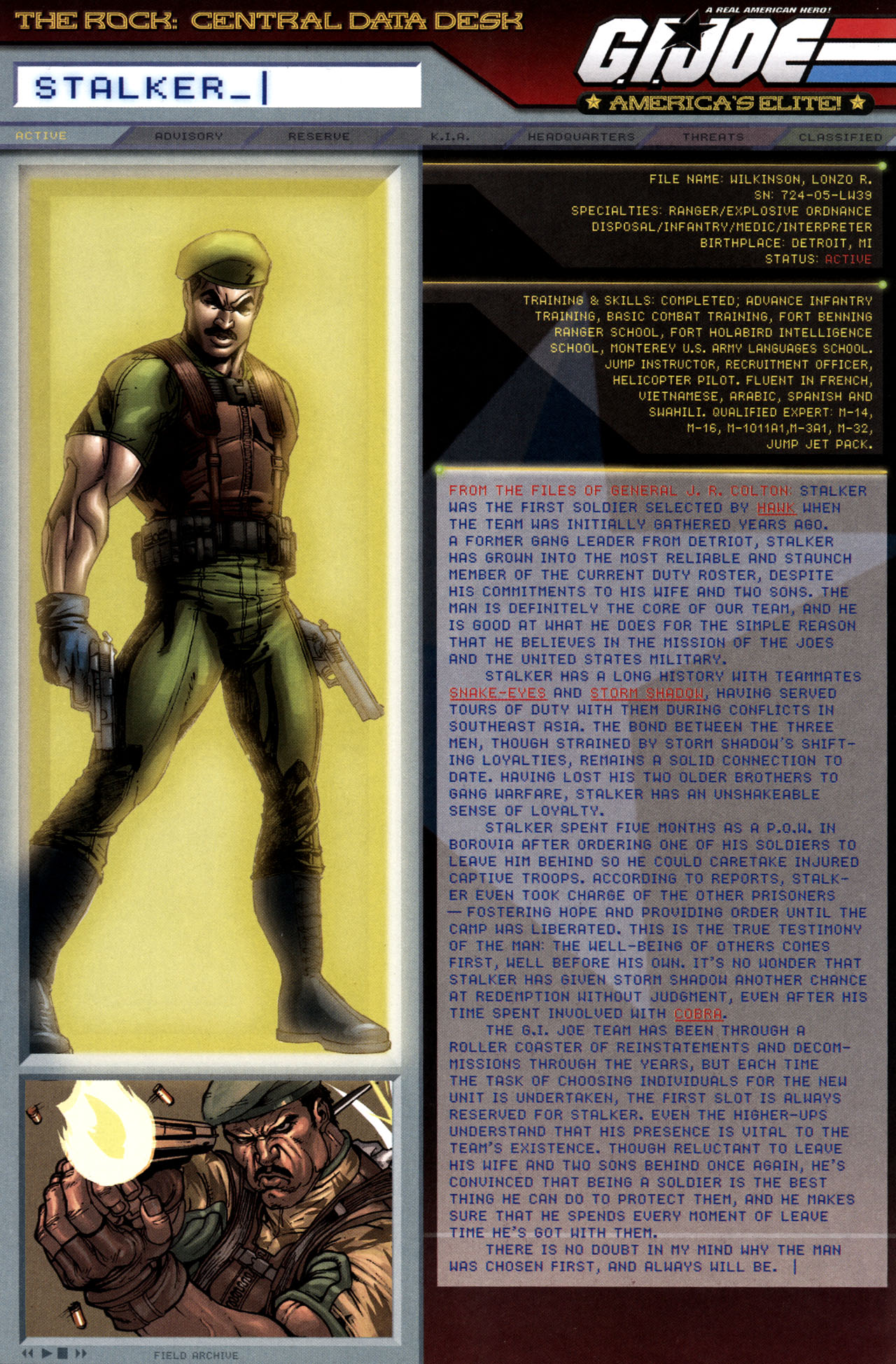 Read online G.I. Joe: Data Desk Handbook comic -  Issue #3 - 19