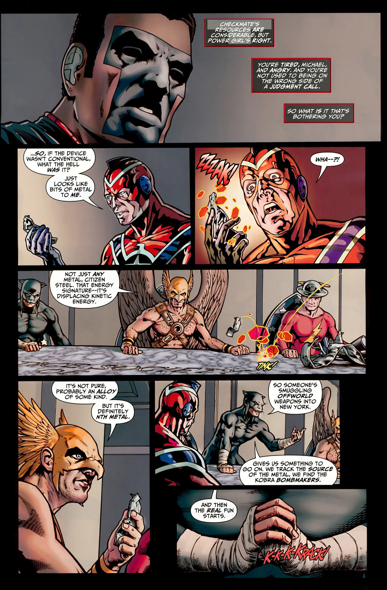 Read online JSA vs. Kobra comic -  Issue #1 - 9