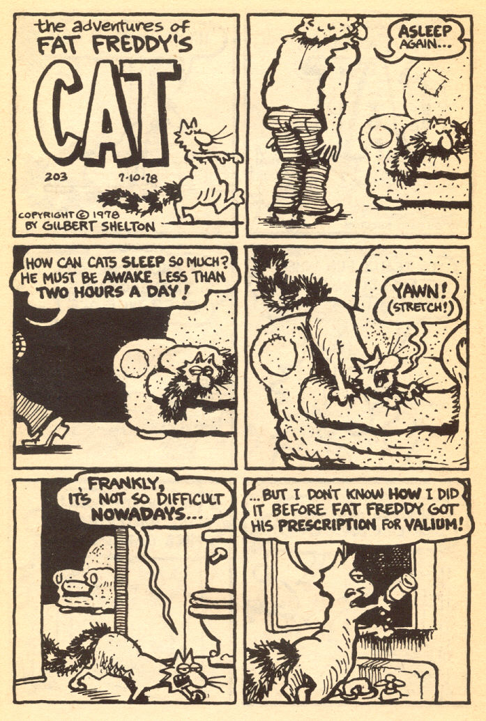 Read online Adventures of Fat Freddy's Cat comic -  Issue #4 - 48
