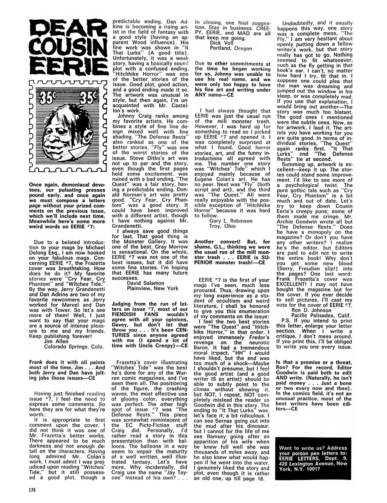 Read online Eerie Archives comic -  Issue # TPB 2 - 179