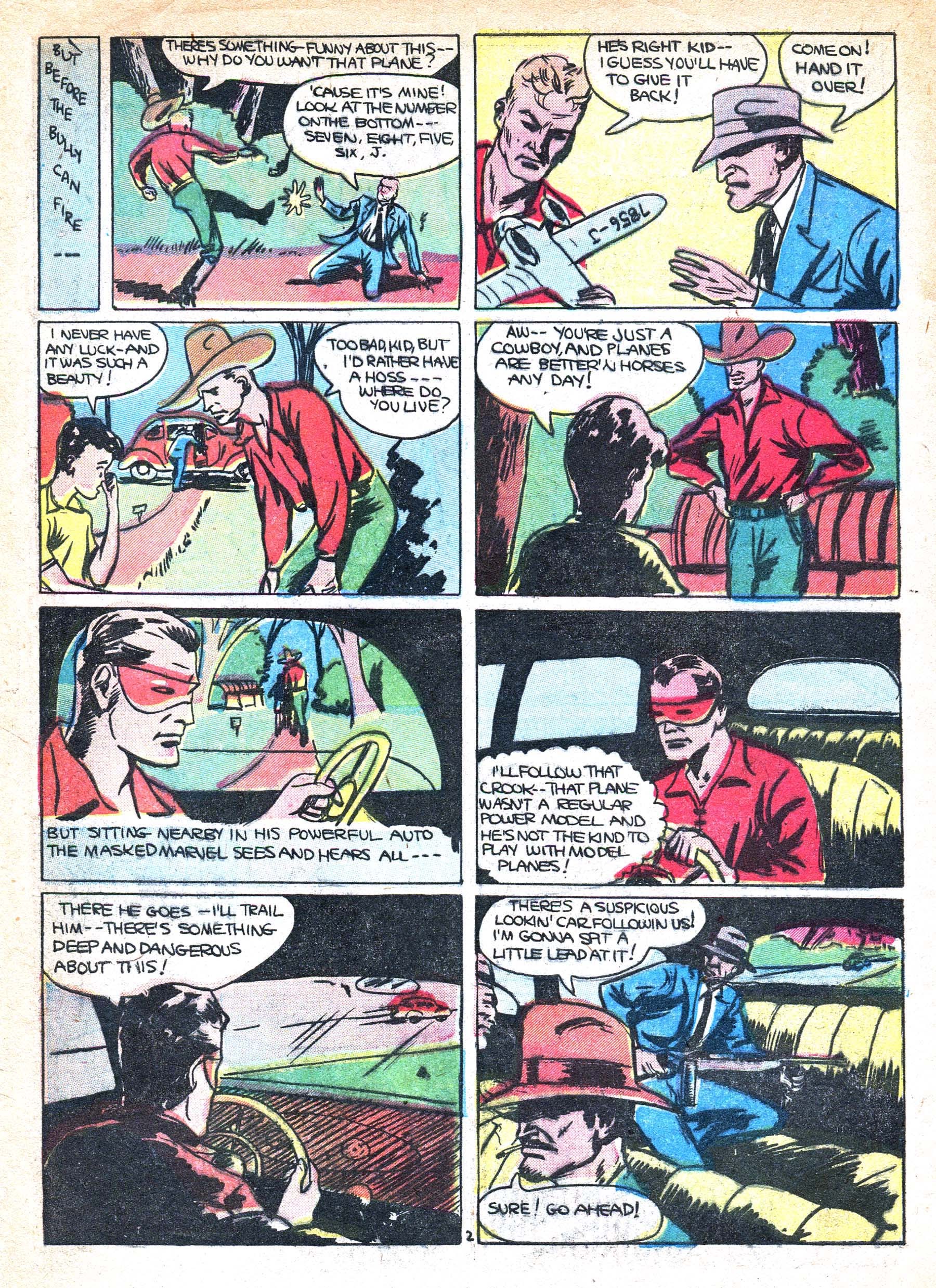 Read online Masked Marvel comic -  Issue #1 - 4