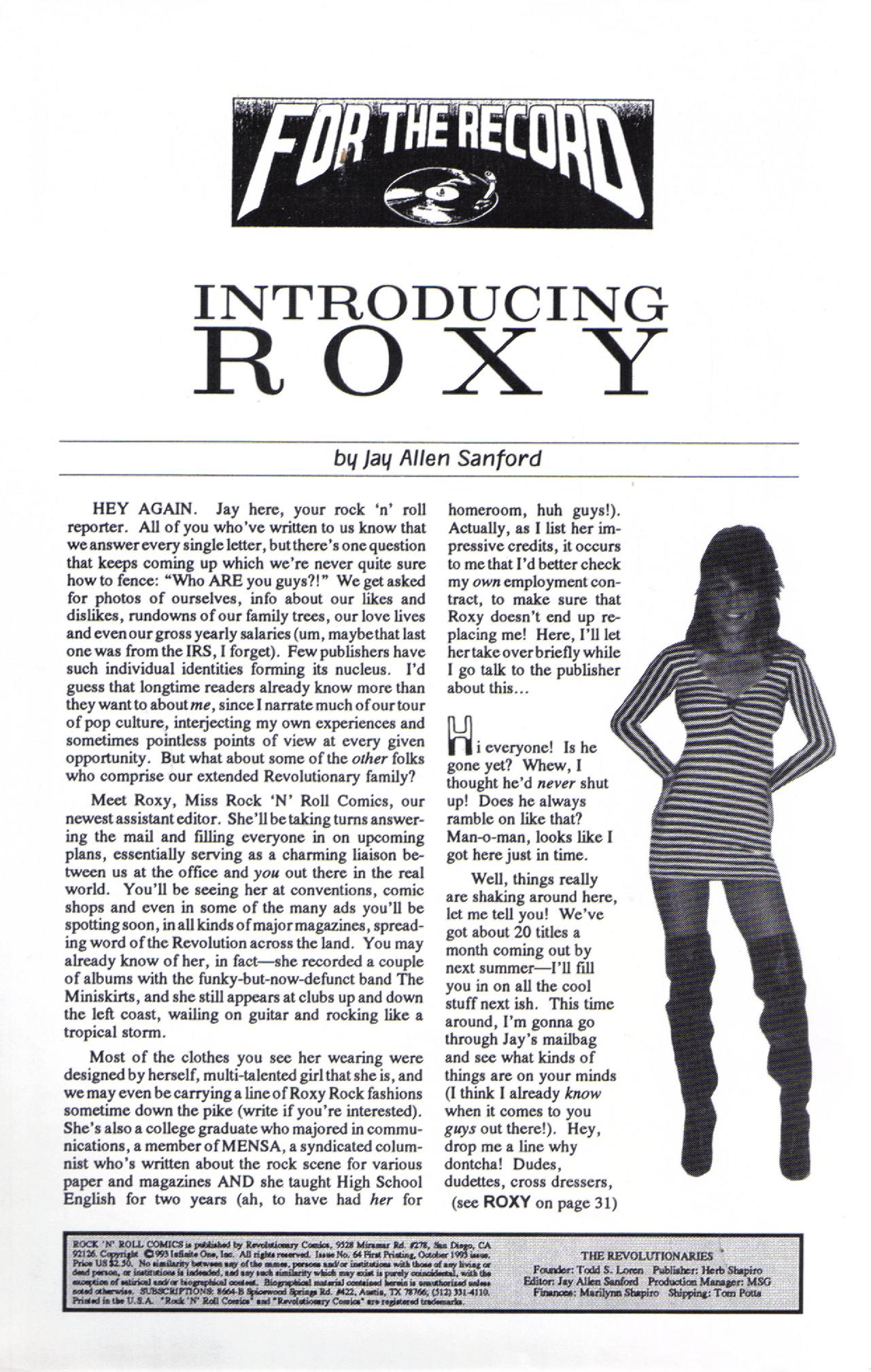 Read online Rock N' Roll Comics comic -  Issue #65 - 2