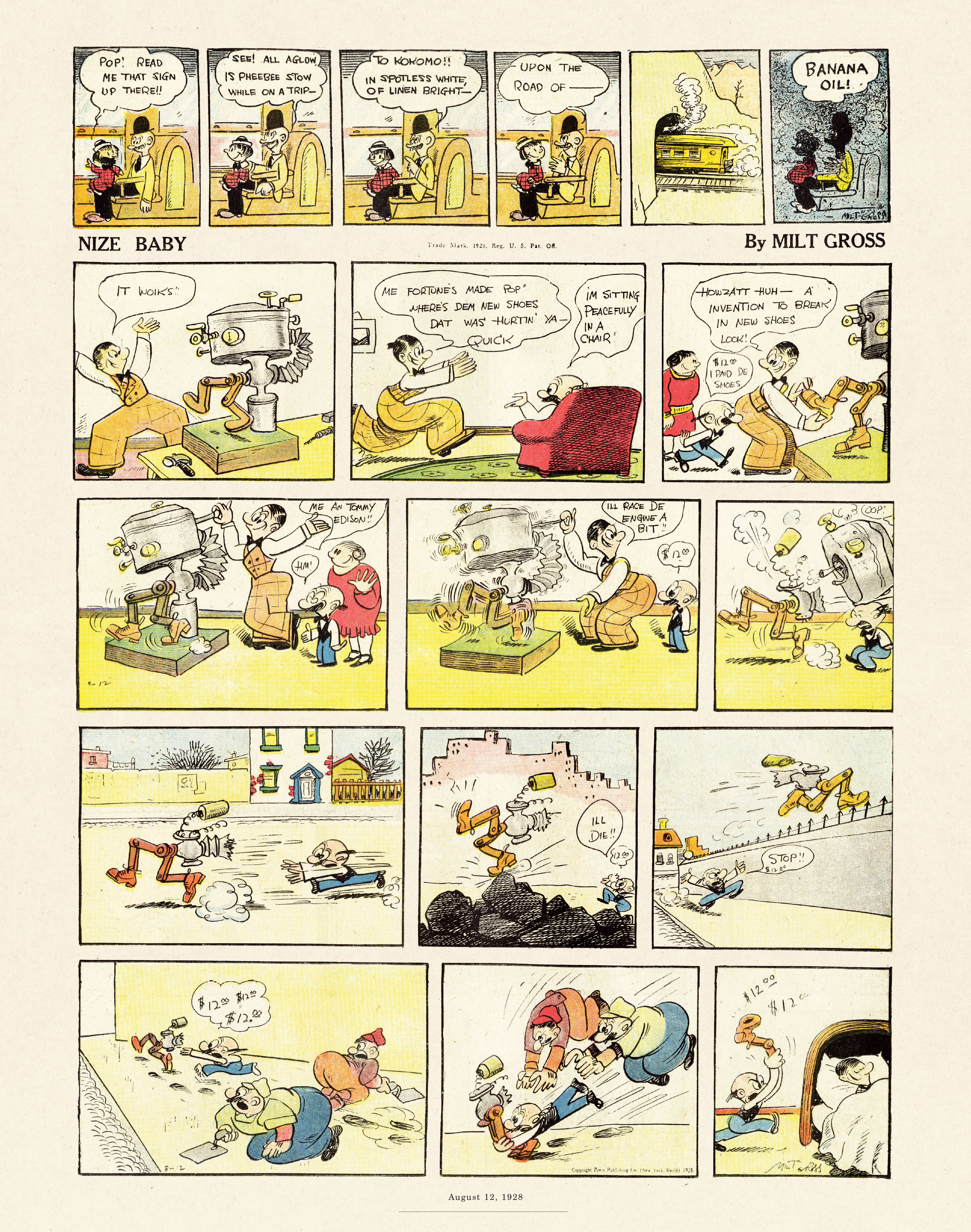 Read online Gross Exaggerations: The Meshuga Comic Strips of Milt Gross comic -  Issue # TPB - 59