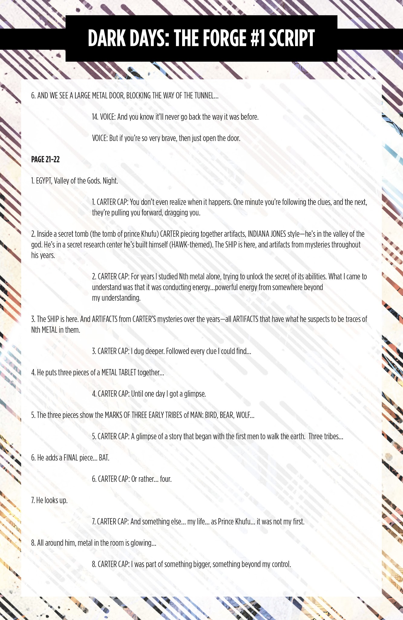 Read online Dark Days: The Forge/Casting Director's Cut comic -  Issue # Full - 78