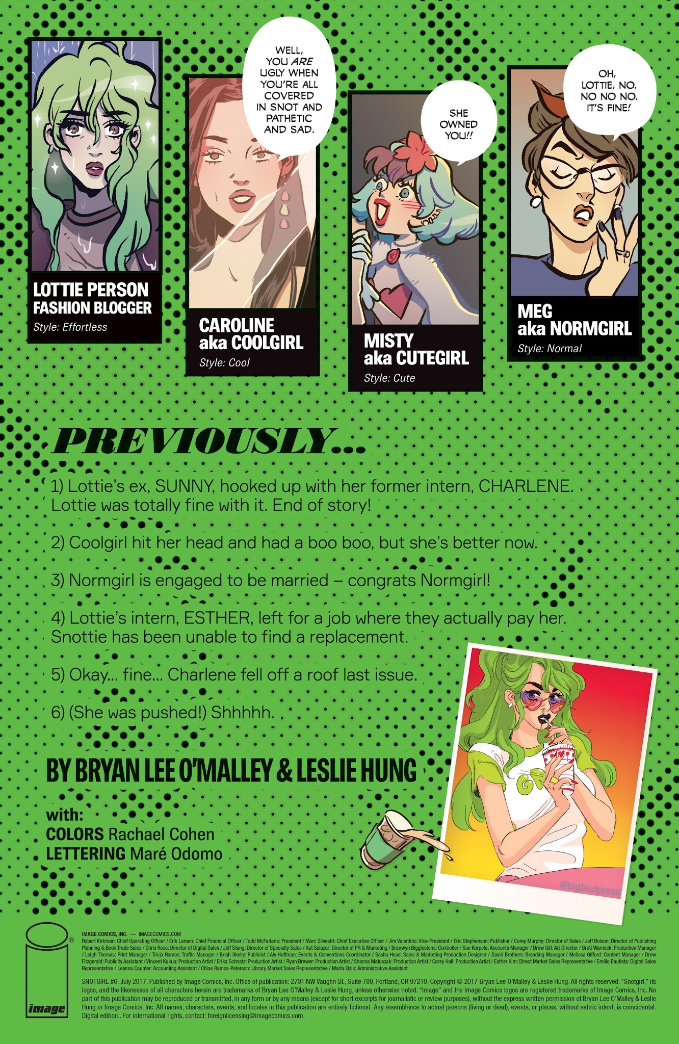 Read online Snotgirl comic -  Issue #6 - 2