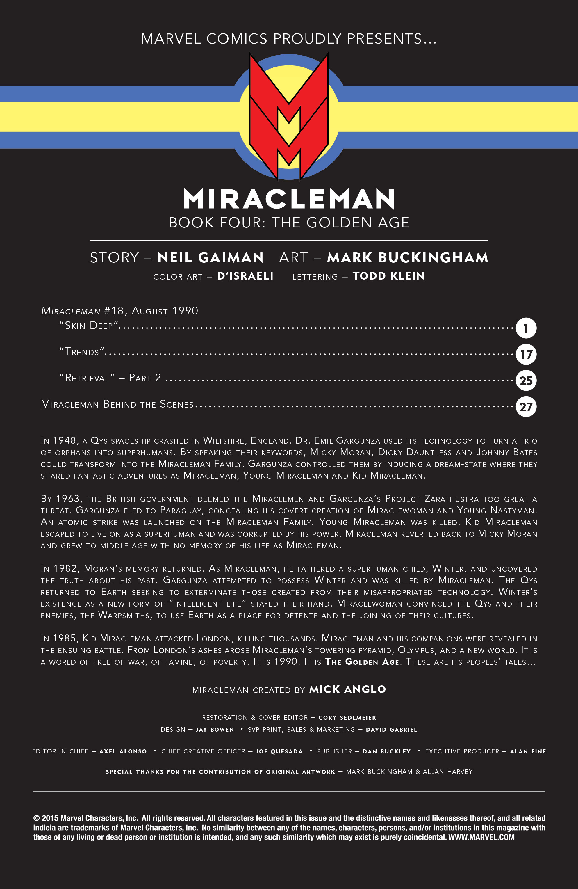 Read online Miracleman by Gaiman & Buckingham comic -  Issue #2 - 2