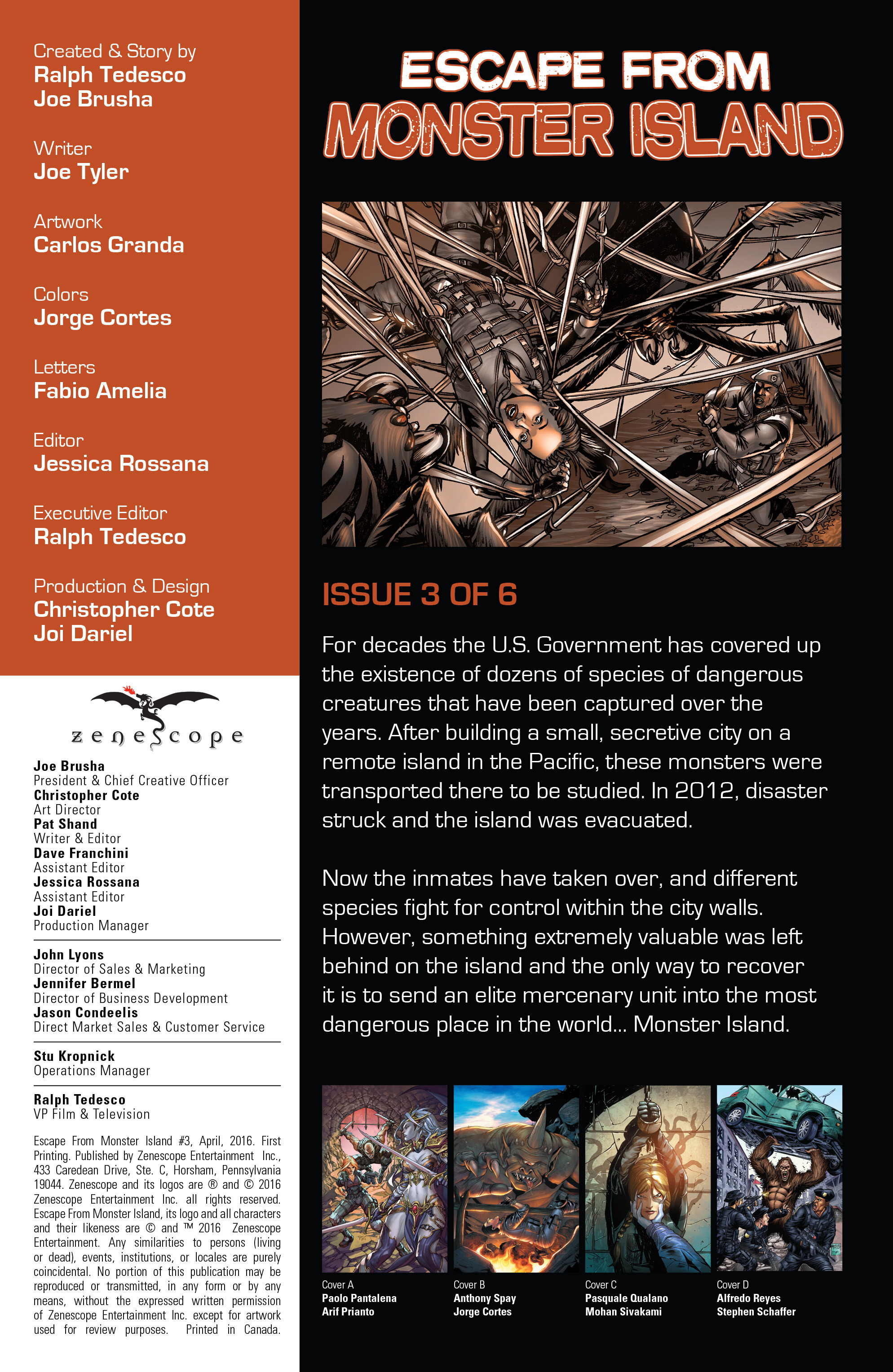 Read online Escape from Monster Island comic -  Issue #3 - 3