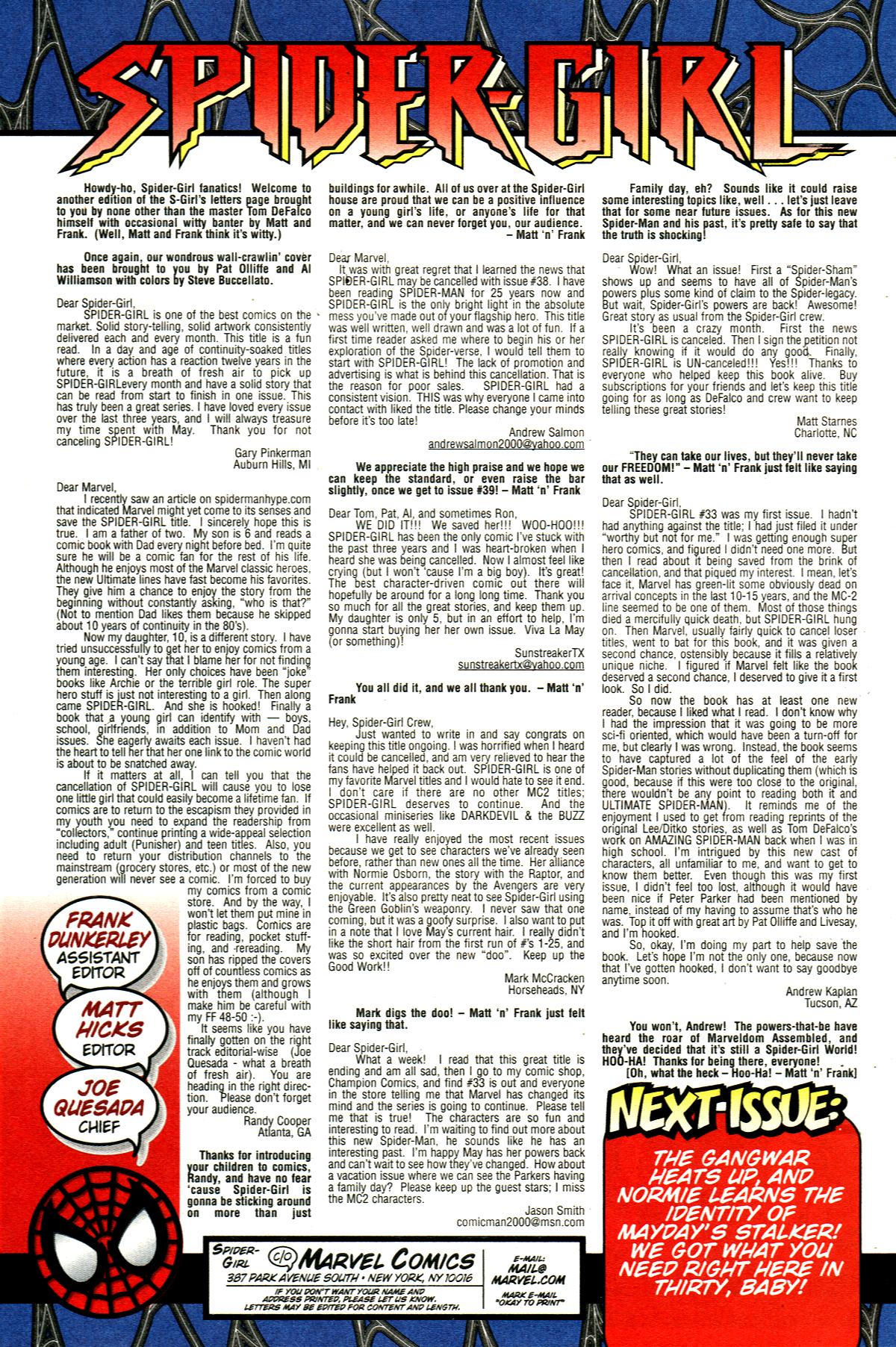 Read online Spider-Girl (1998) comic -  Issue #35 - 25