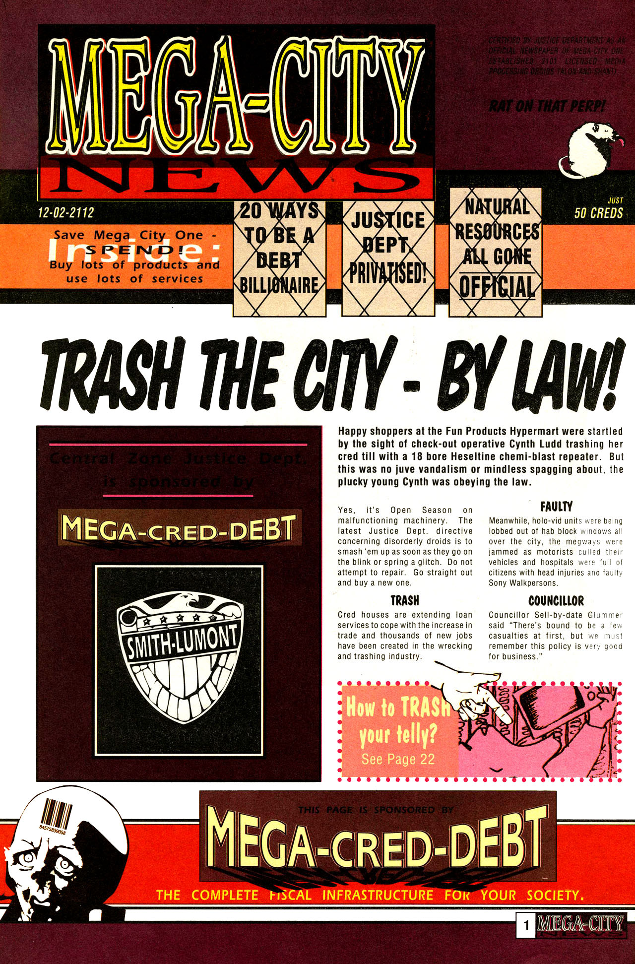 Read online Judge Dredd: The Megazine comic -  Issue #5 - 24