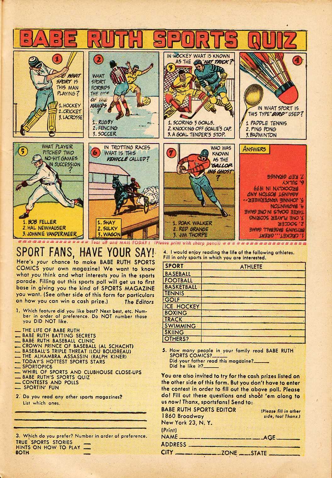 Read online Babe Ruth Sports Comics comic -  Issue #2 - 38