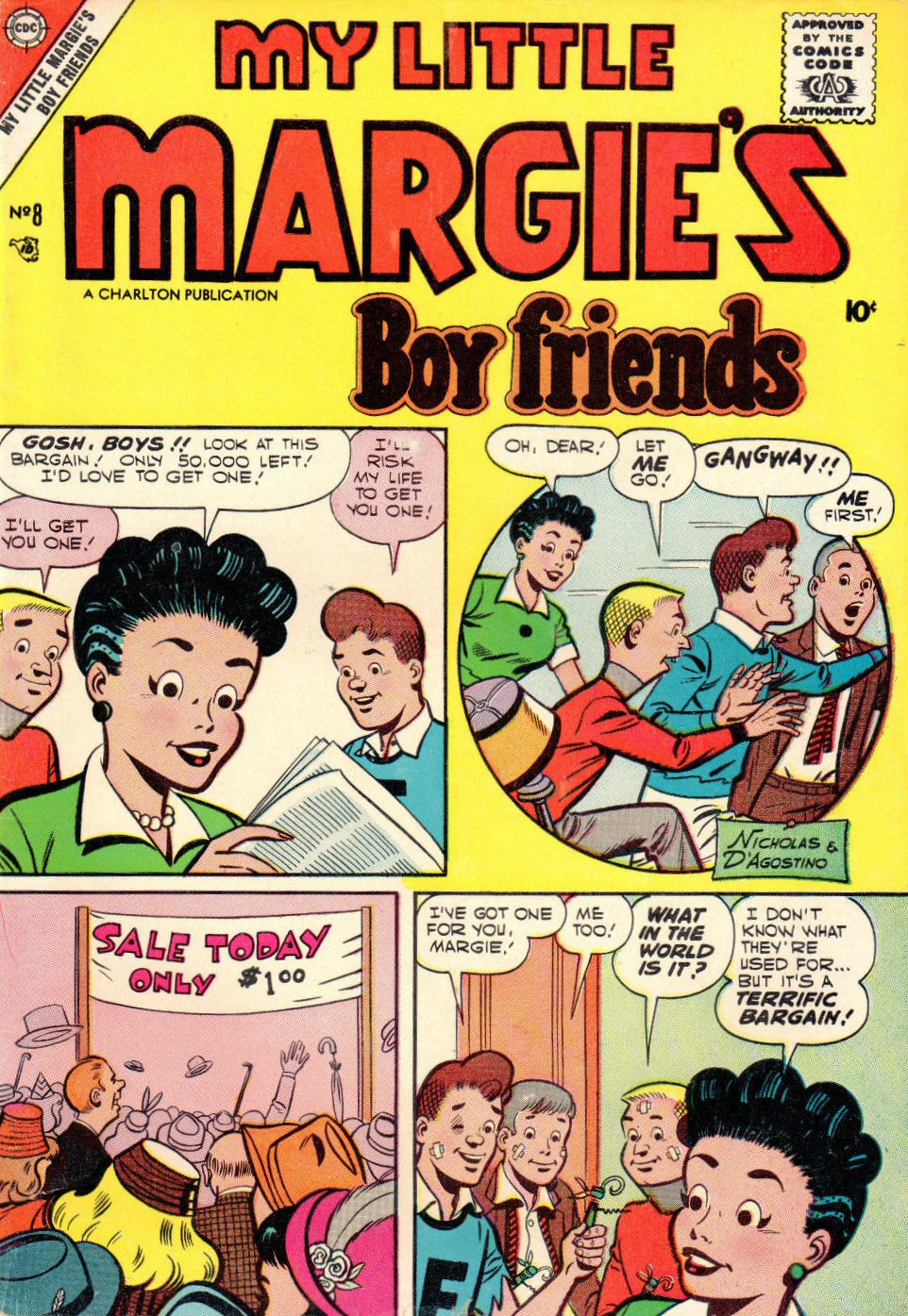 Read online My Little Margie's Boy Friends comic -  Issue #8 - 1