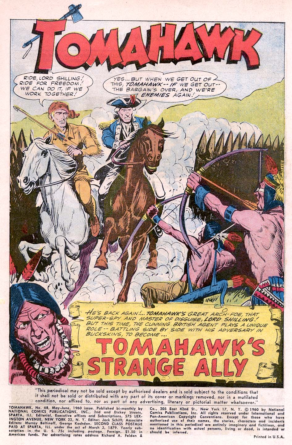 Read online Tomahawk comic -  Issue #68 - 2