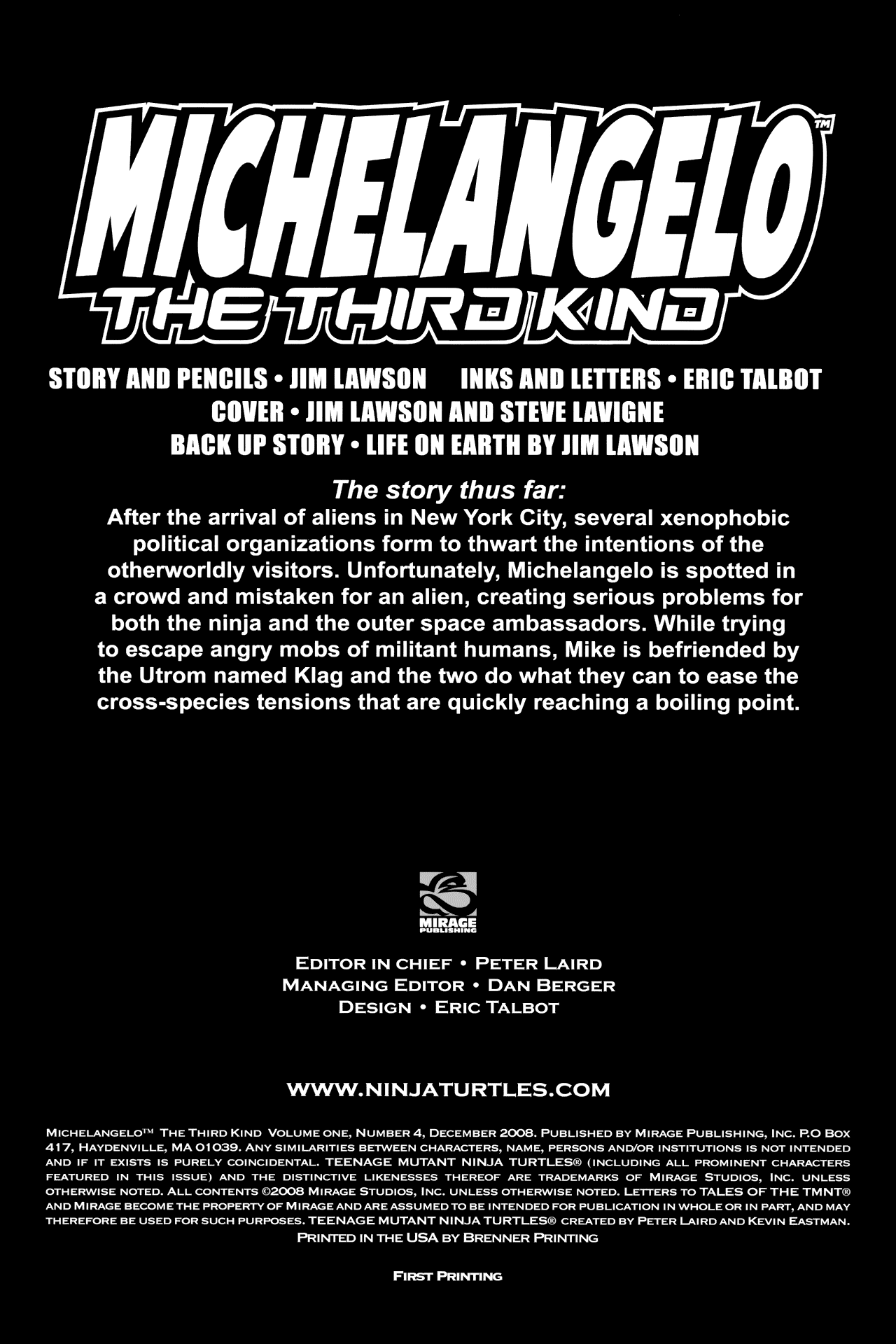 Read online Michelangelo The Third Kind comic -  Issue #4 - 2
