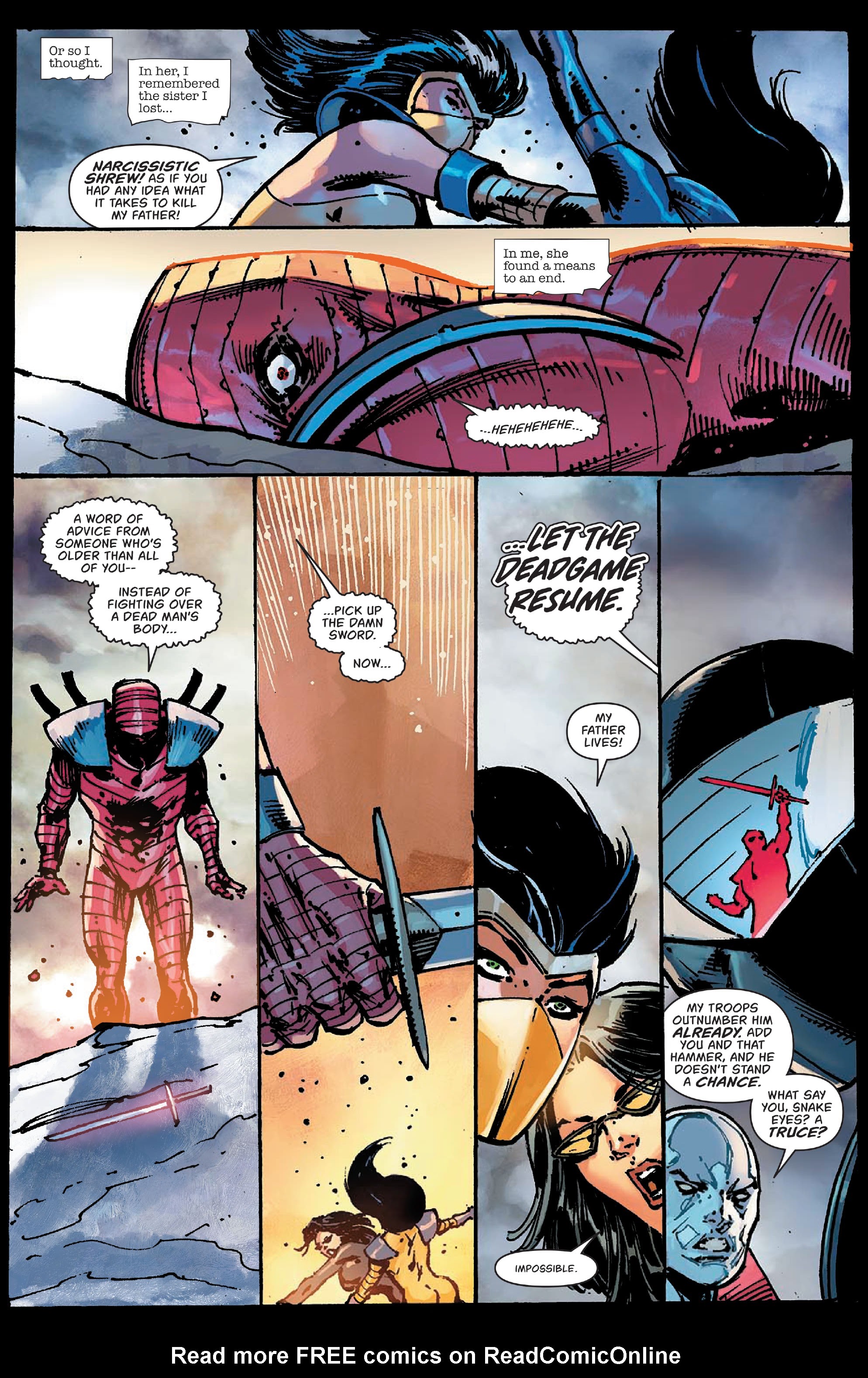 Read online Snake Eyes: Deadgame comic -  Issue #5 - 12